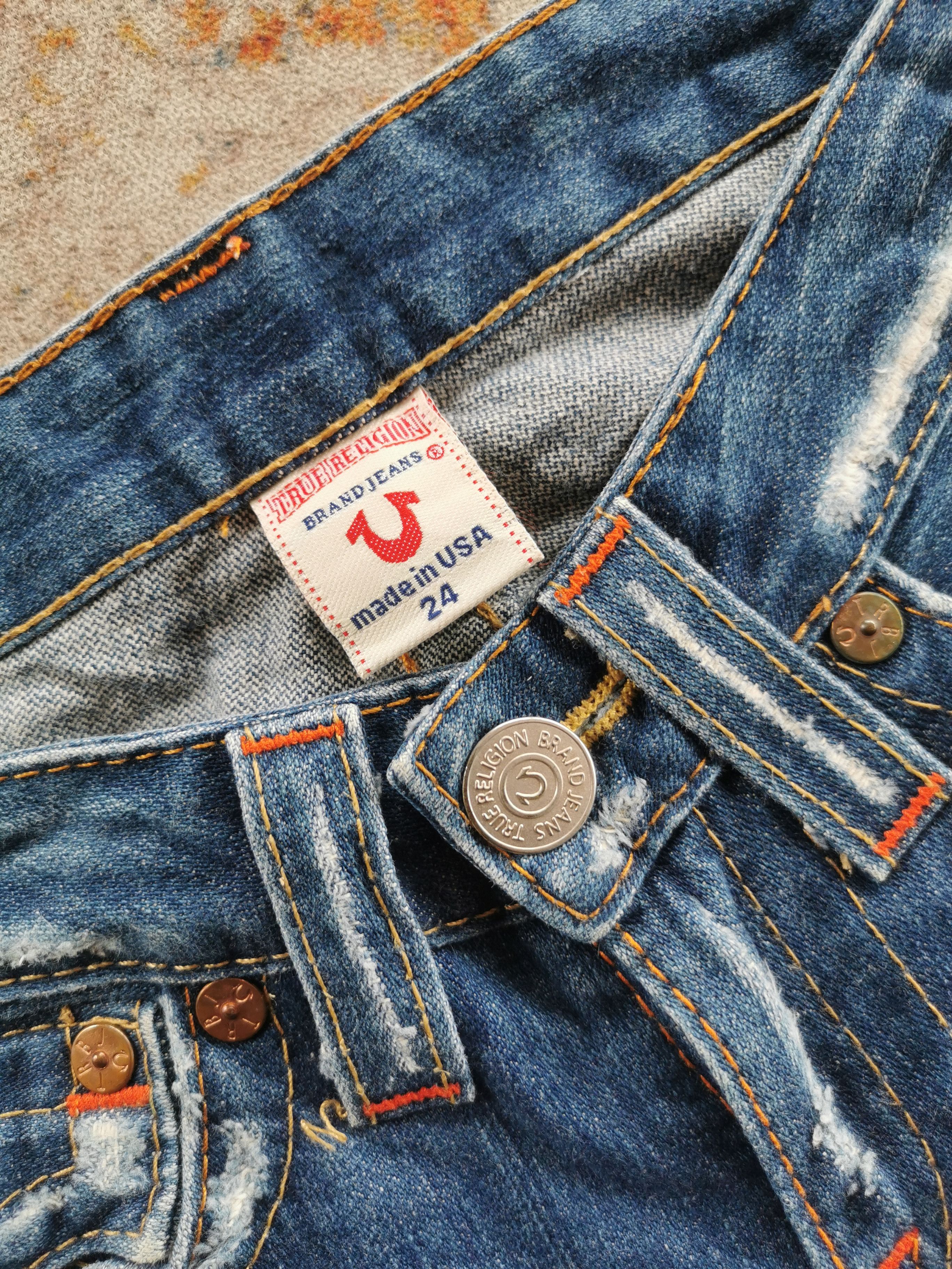 True Religion Vintage true religion flared distressed usa jeans Size 26" / US 2 / IT 38 - 3 Thumbnail