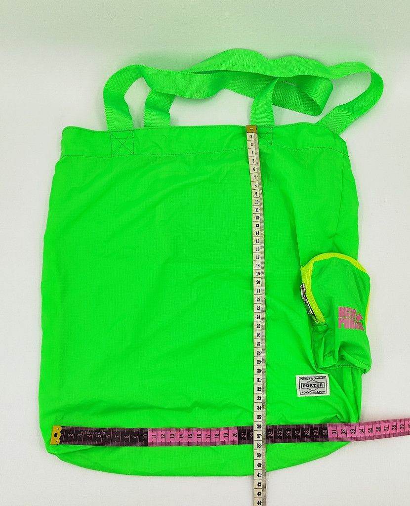 Porter HEAD PORTER foldable green thin nylon shopping bag with clip Size ONE SIZE - 9 Thumbnail