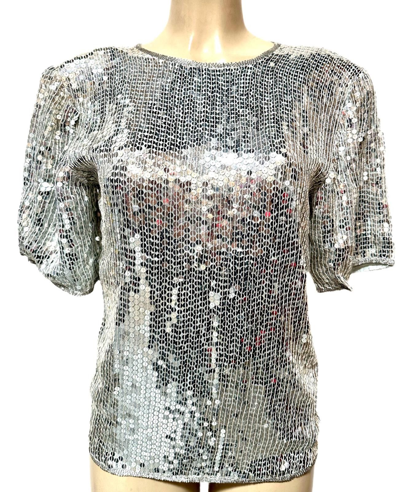 Other Sequin Top Silver size 6 Size M / US 6-8 / IT 42-44 - 2 Thumbnail