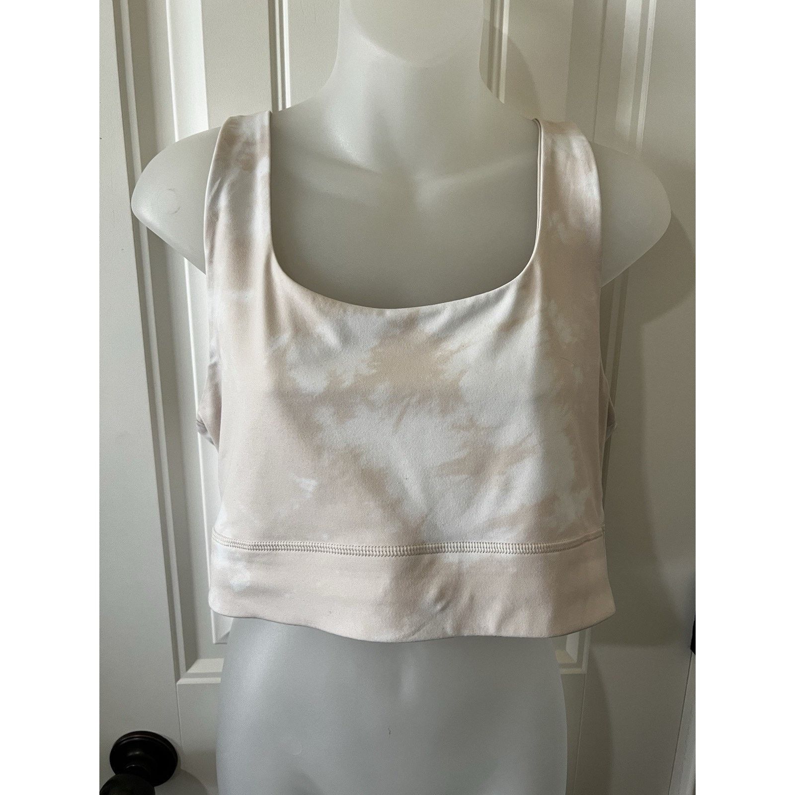 Fabletics Harlyn Midi Medium Impact Sports Bra Honey Magma Square Neck Size XL / US 12-14 / IT 48-50 - 3 Thumbnail