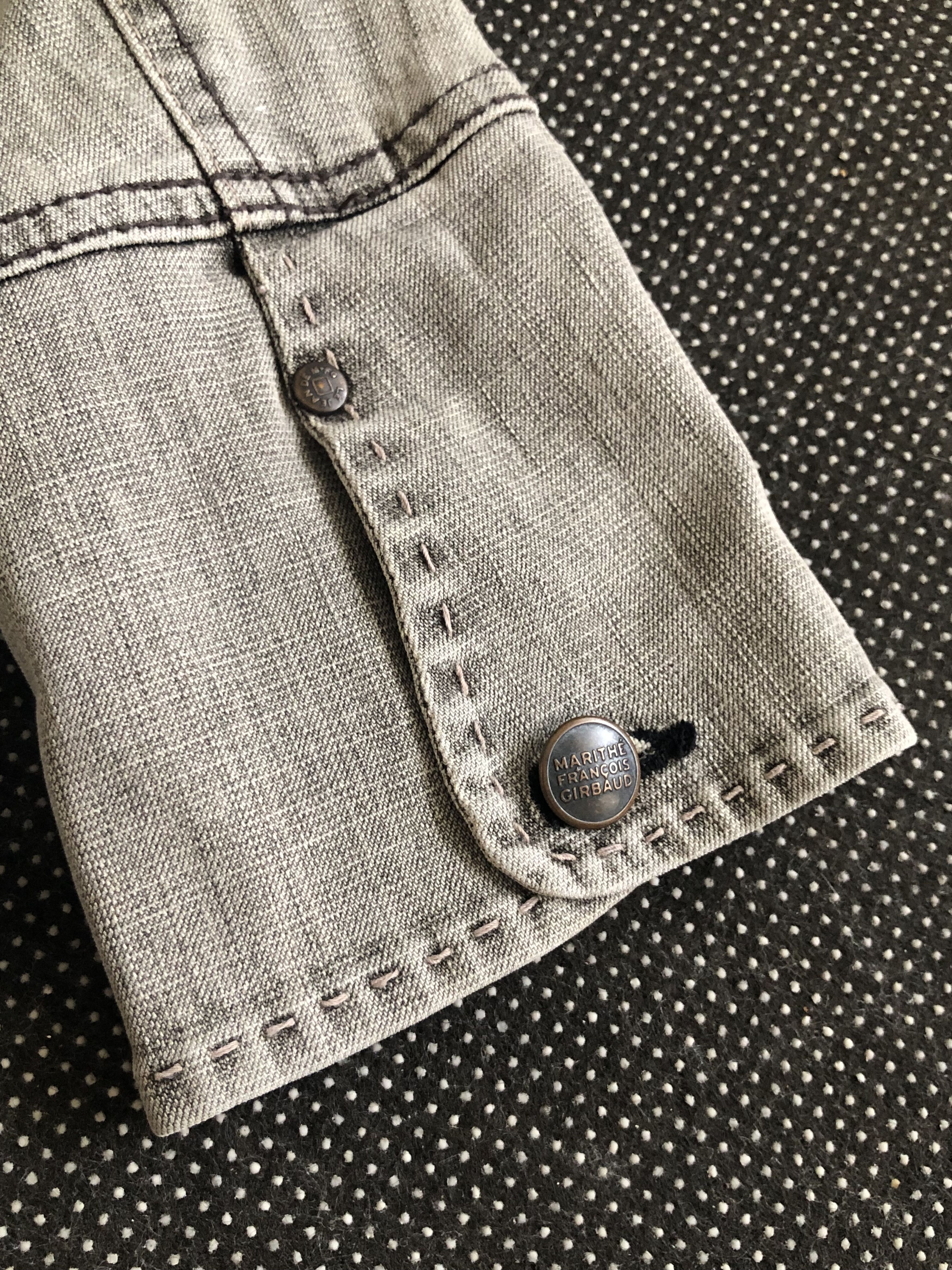 Marithe + Francois Girbaud × Vintage RARE🔥VINTAGE M.F. GIRBAUD DENIM JACKET Size XS / US 0-2 / IT 36-38 - 18 Thumbnail