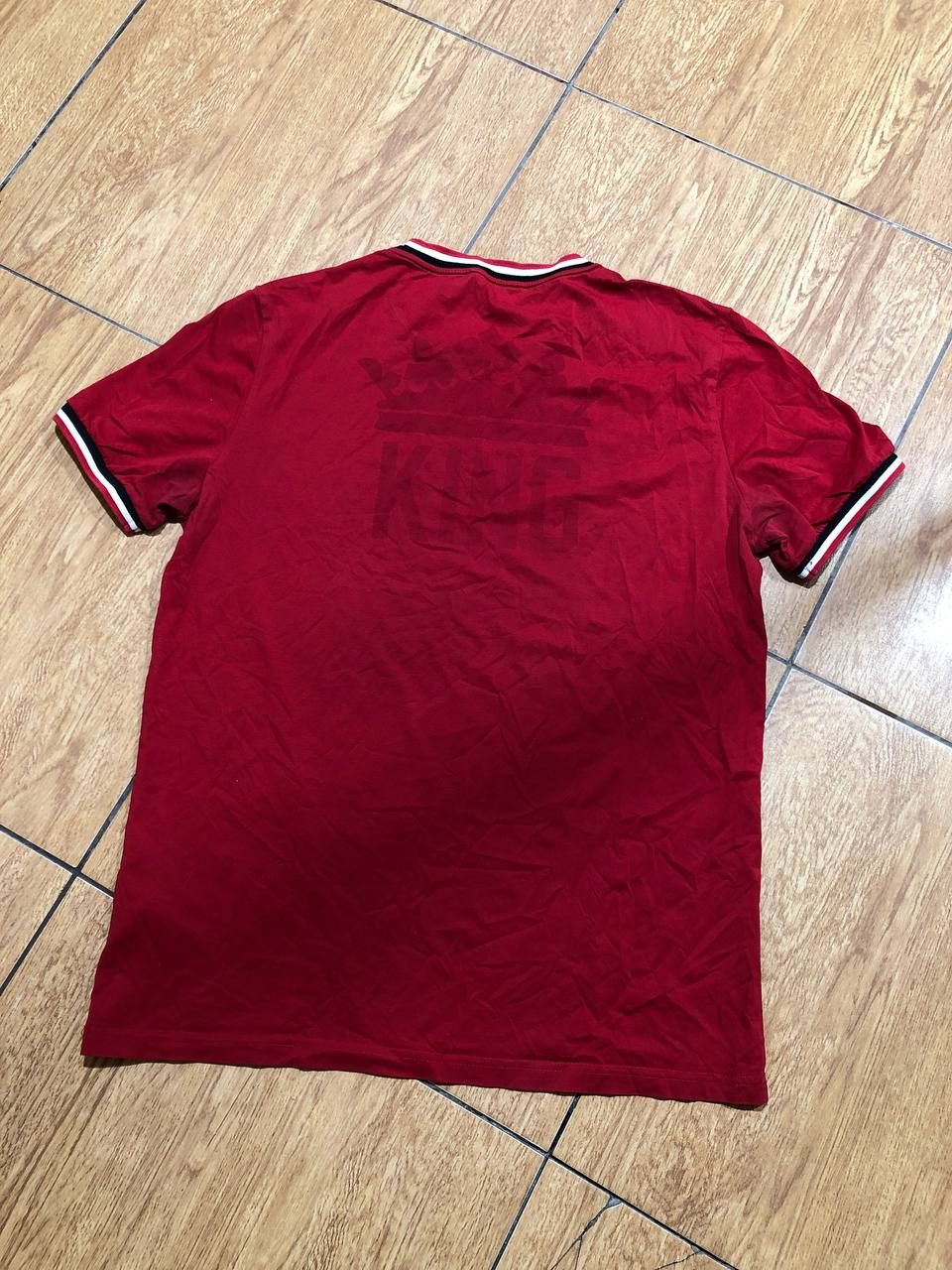 Dolce & Gabbana DOLCE & GABBANA T-shirt Red Cotton DG Logo Print Crew Neck Size US L / EU 52-54 / 3 - 9 Thumbnail