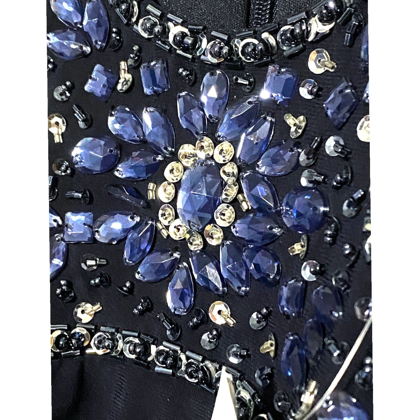 Vintage VINTAGE Caché Formal Beaded Jeweled Bodycon Maxi Dress Ball Gown 2 Prom Gala Glam NWT Size XS / US 0-2 / IT 36-38 - 5 Thumbnail