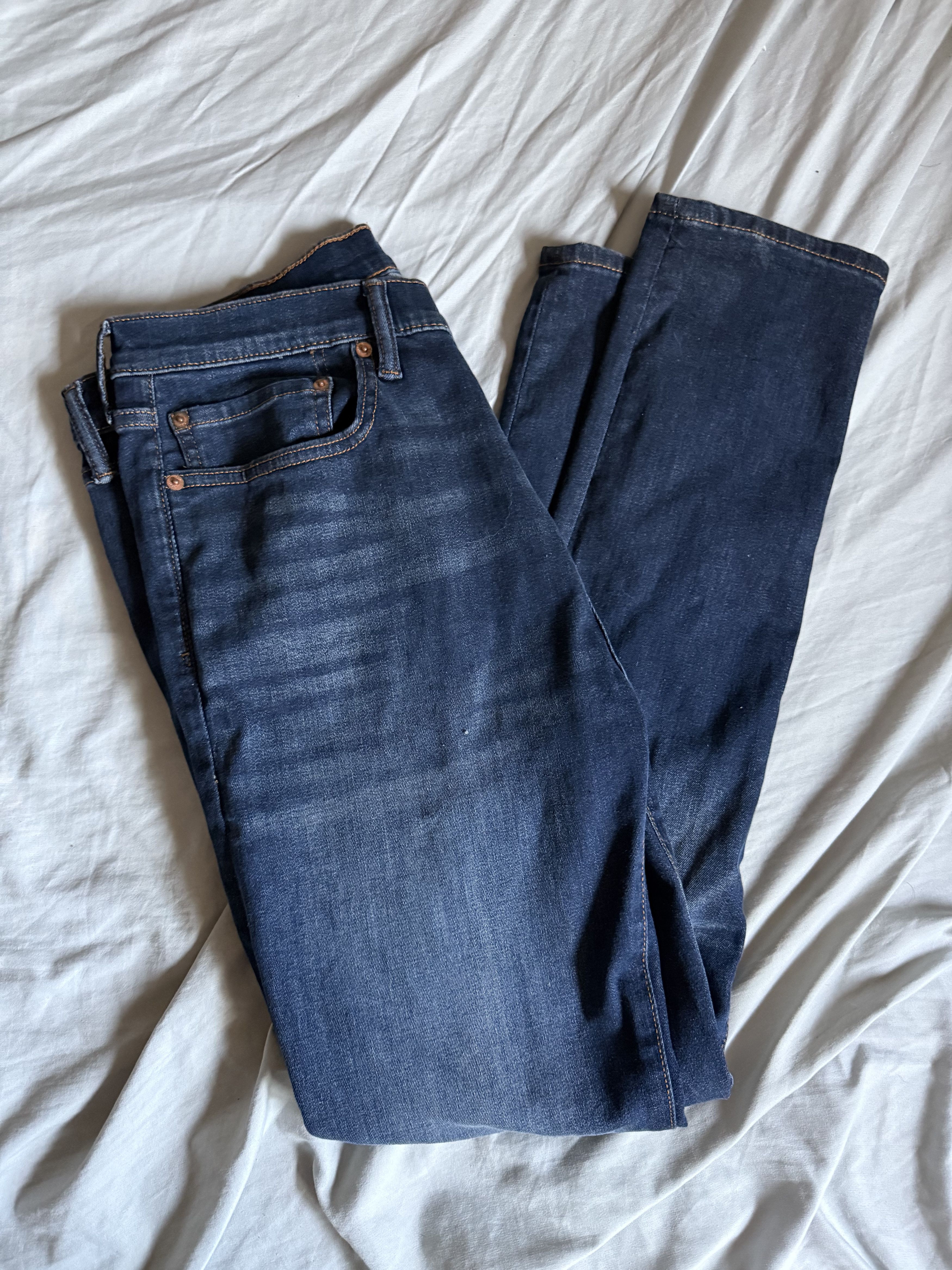 Gap Gap Super Skinny Jeans Dark Rinse 33x30 $89.95 Size US 33 - 1 Thumbnail