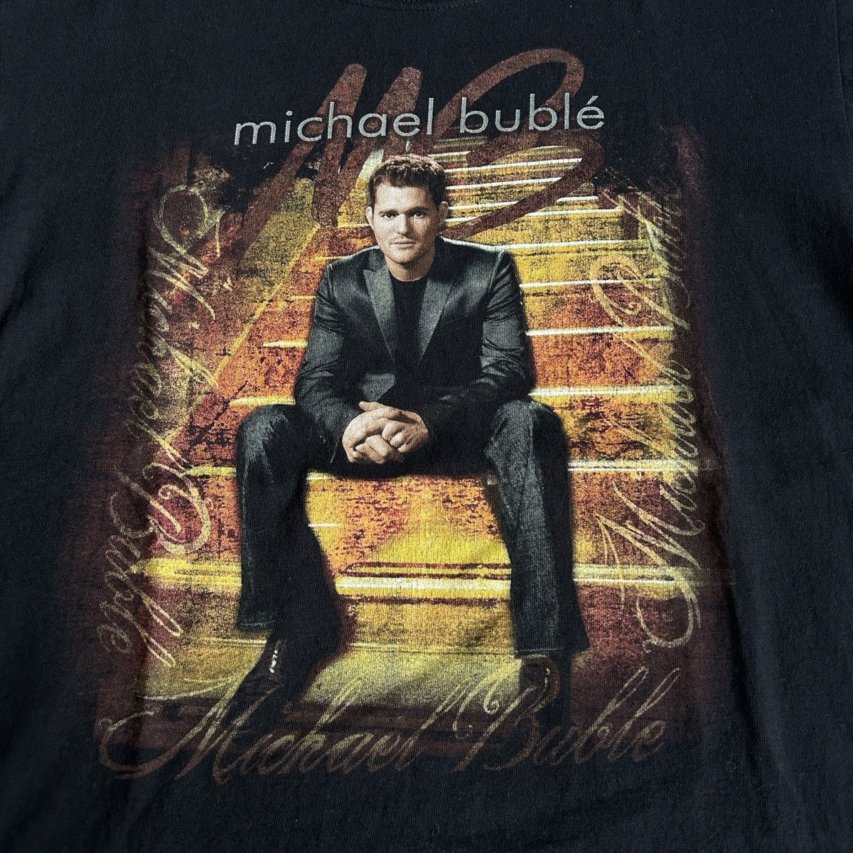 Band Tees × Vintage 00s Michael Buble Size US M / EU 48-50 / 2 - 2 Thumbnail