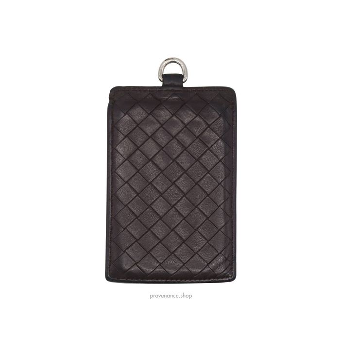 Bottega Veneta Bottega Veneta ID Holder Chocolate Intrecciato