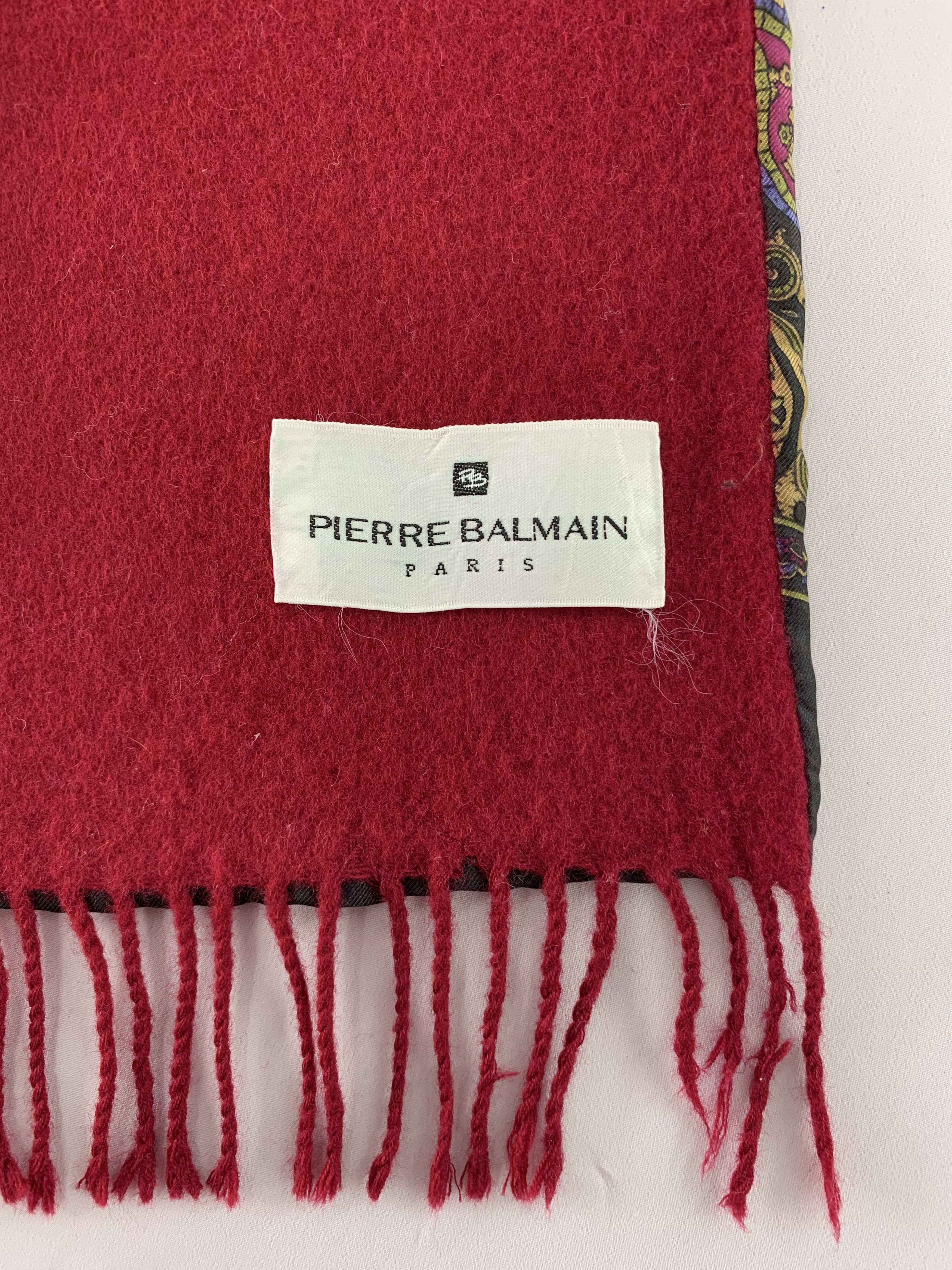 Pierre Balmain Pierre Balmain Scarf Silk Wool Muffler Neck Wrap BL4190 Size ONE SIZE - 5 Thumbnail