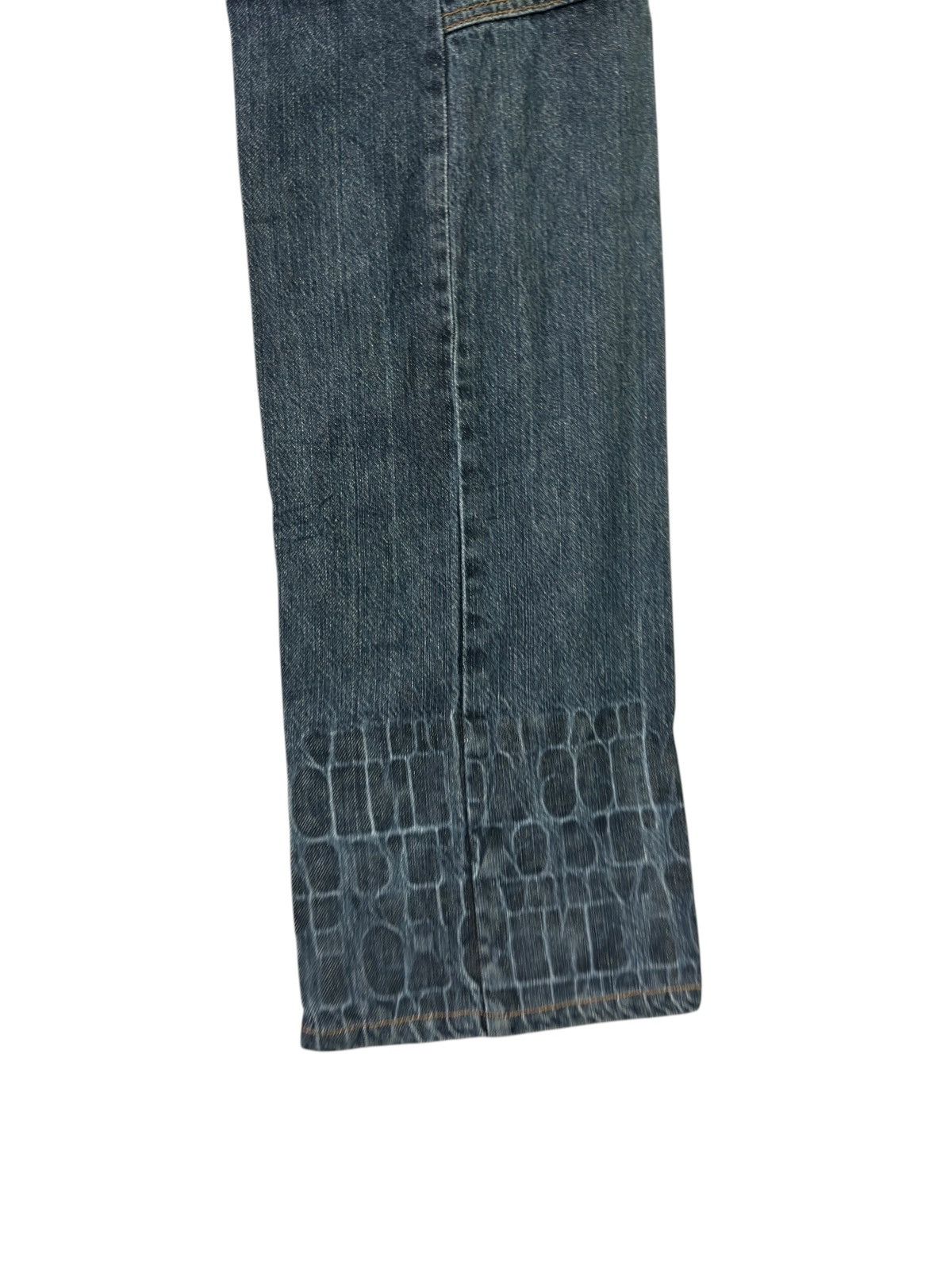 Hysteric Glamour × Japanese Brand × Seditionaries DOUBLE WAIST TARTAN PLAID UNIQUE GRAPHIC DENIM PANTS Size US 27 - 14 Thumbnail