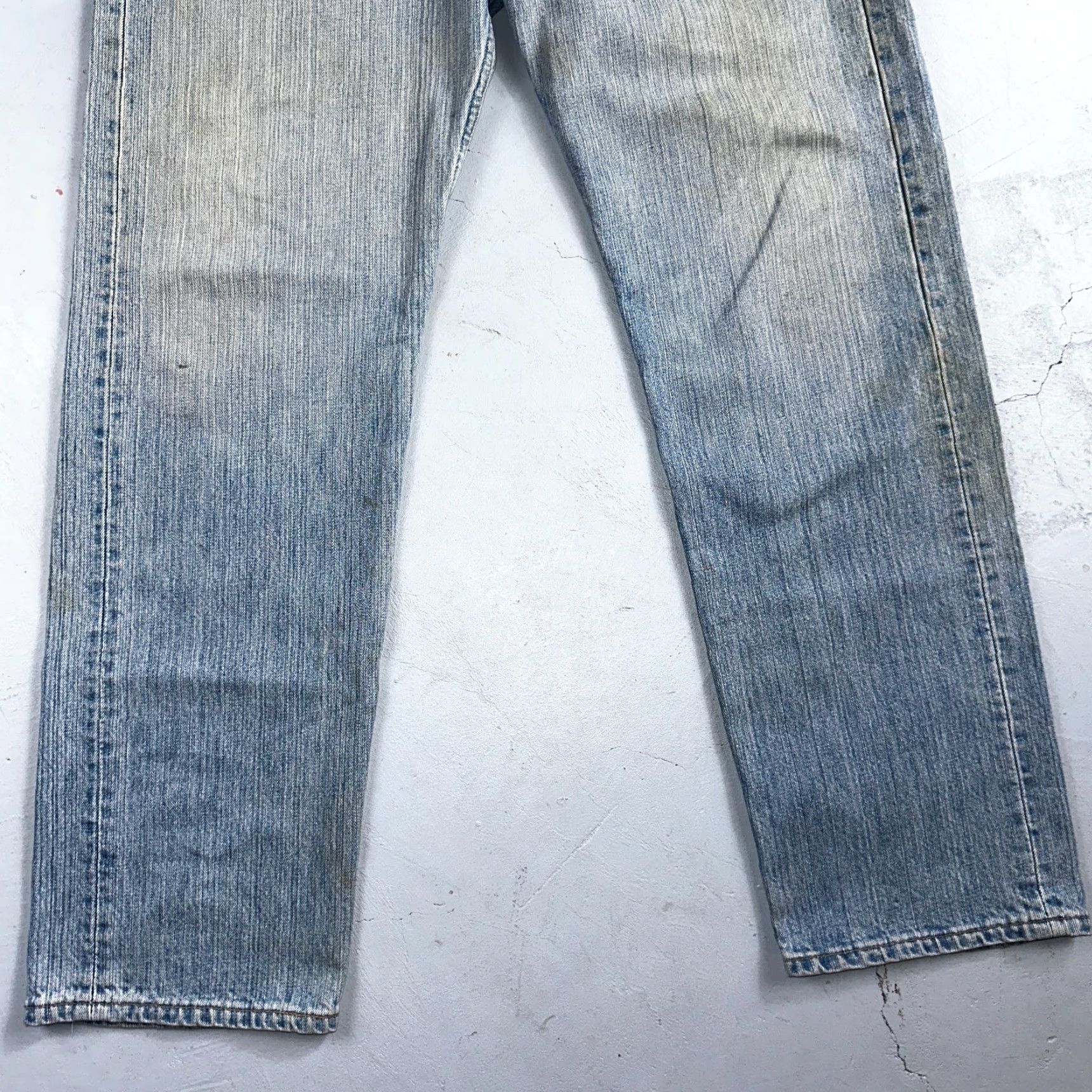 Levi's VINTAGE Levi's 501 Jeans Men Straight 90s USA Blue Light Wash 38x32 Regular 38x32 Denim Cotton Mid Rise 501 Series Size US 38 / EU 54 - 3 Thumbnail