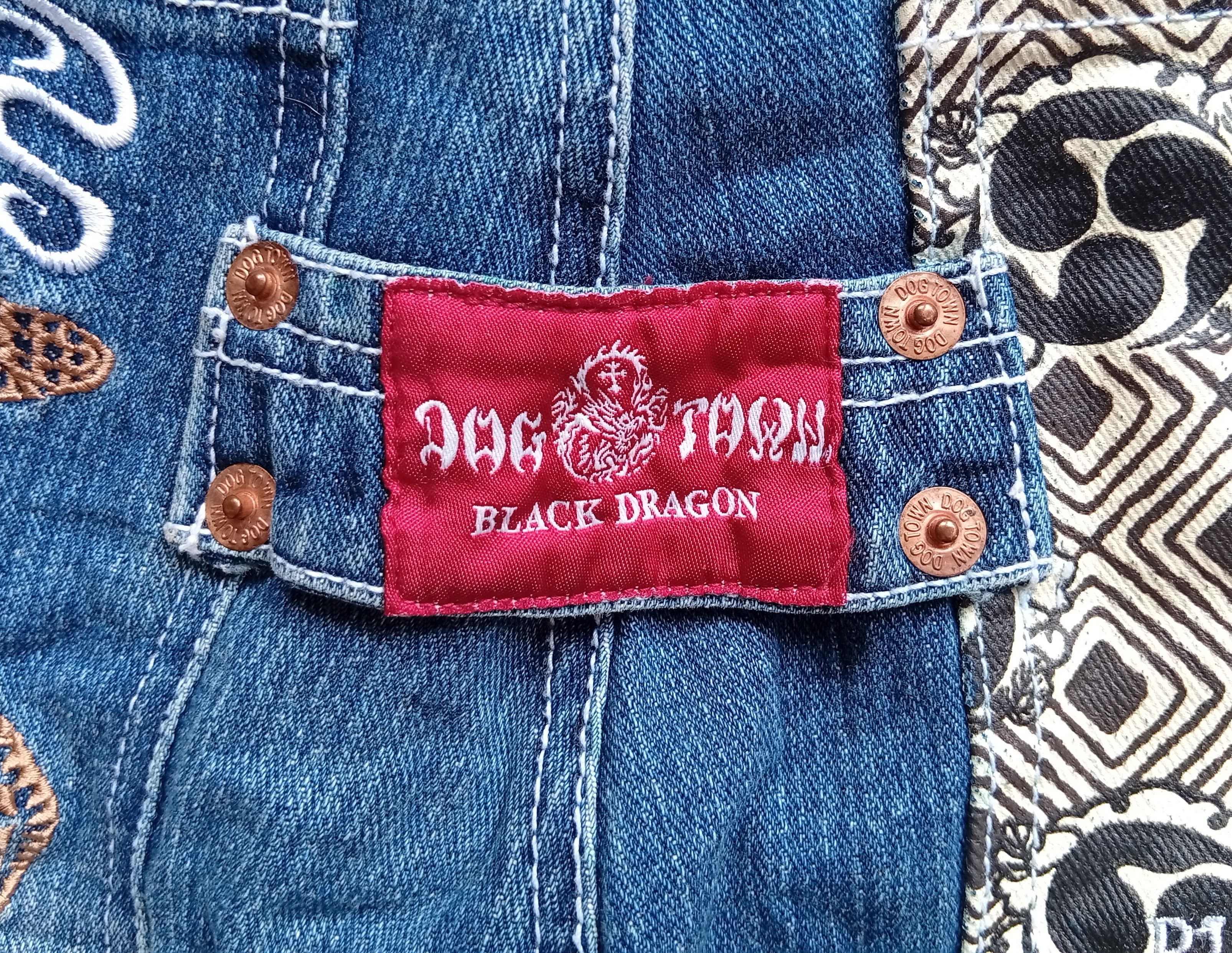 Dogtown Dogtown black dragon embroidered eagle baggy jeans Size US 31 - 8 Thumbnail