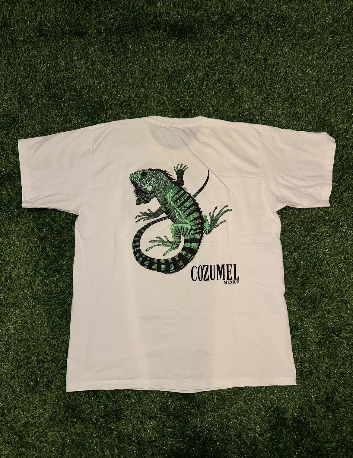 Vintage Cozumel Mexico Lizard Tee Shirt Size XL Size US XL / EU 56 / 4 - 2 Thumbnail