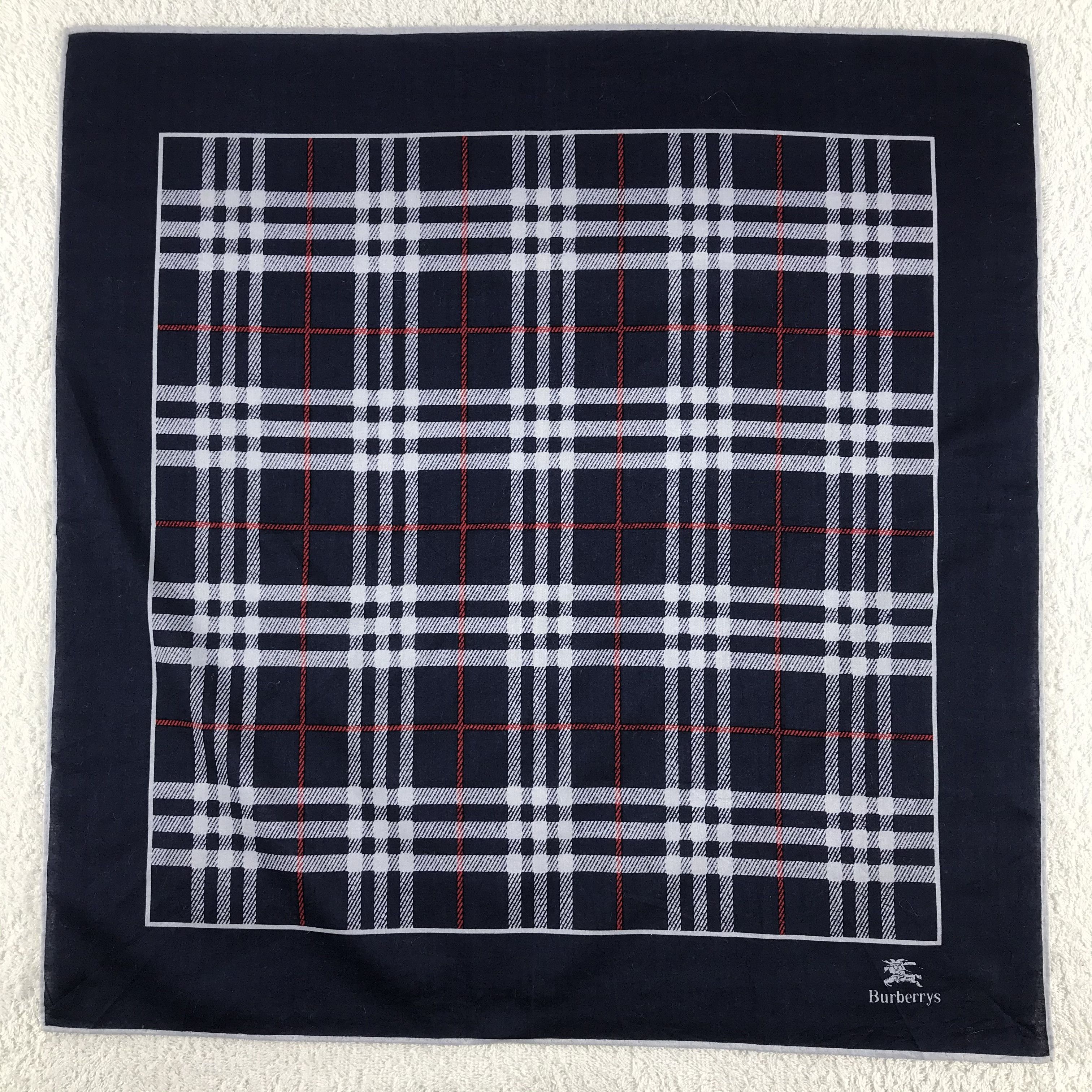 Burberry × Vintage Burberry Bandana / Handkerchief / Neckerchief - S172 Size ONE SIZE - 1 Thumbnail
