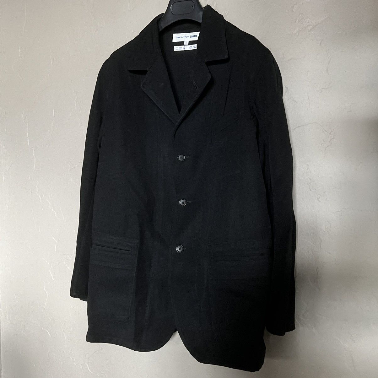 Comme des Garcons SHIRT Men's Lightweight Wool Jacket Sz M Size US M / EU 48-50 / 2 - 1 Thumbnail