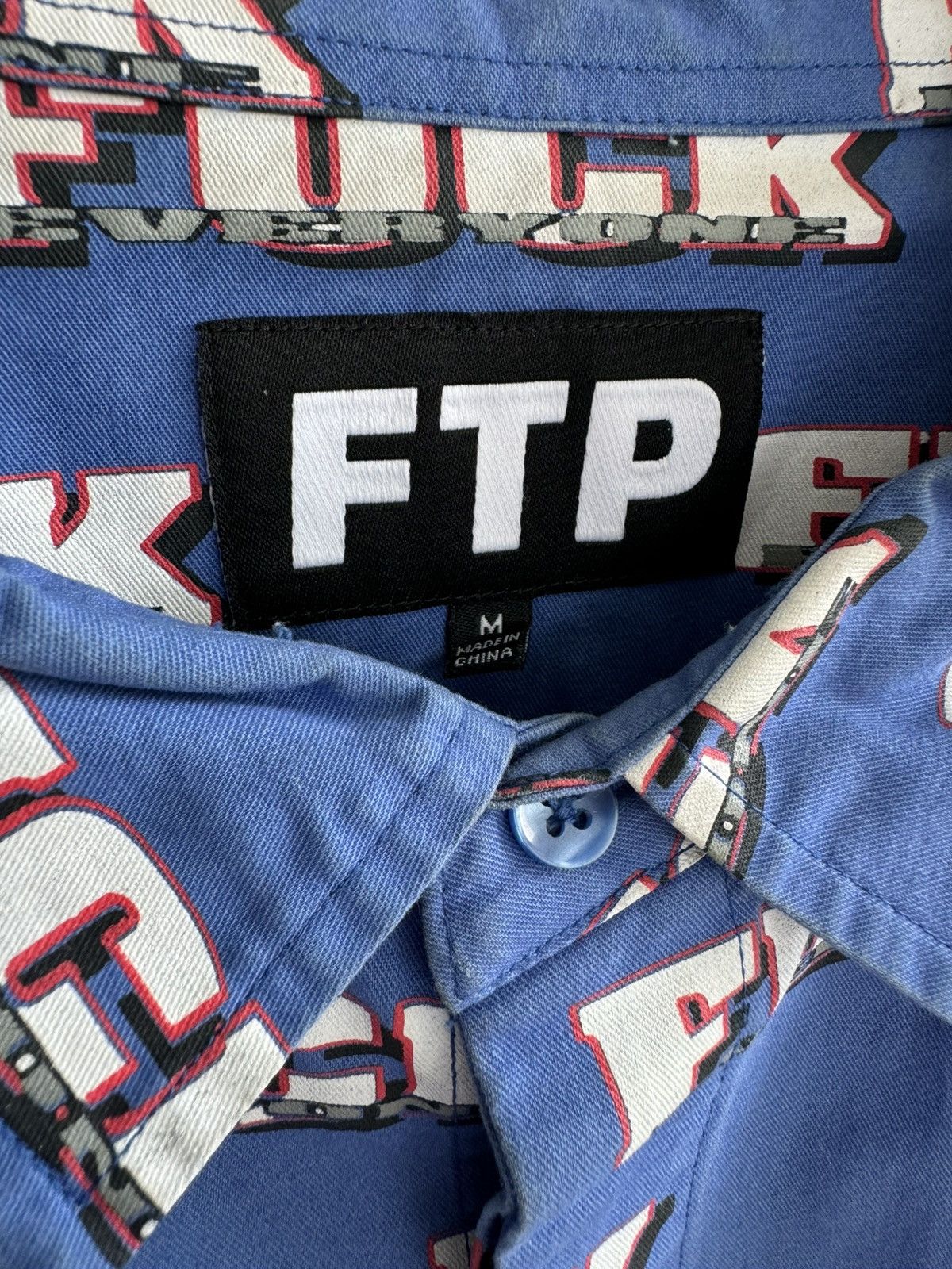 Fuck The Population Fuck Everyone Button Up Shirt Size US M / EU 48-50 / 2 - 3 Thumbnail
