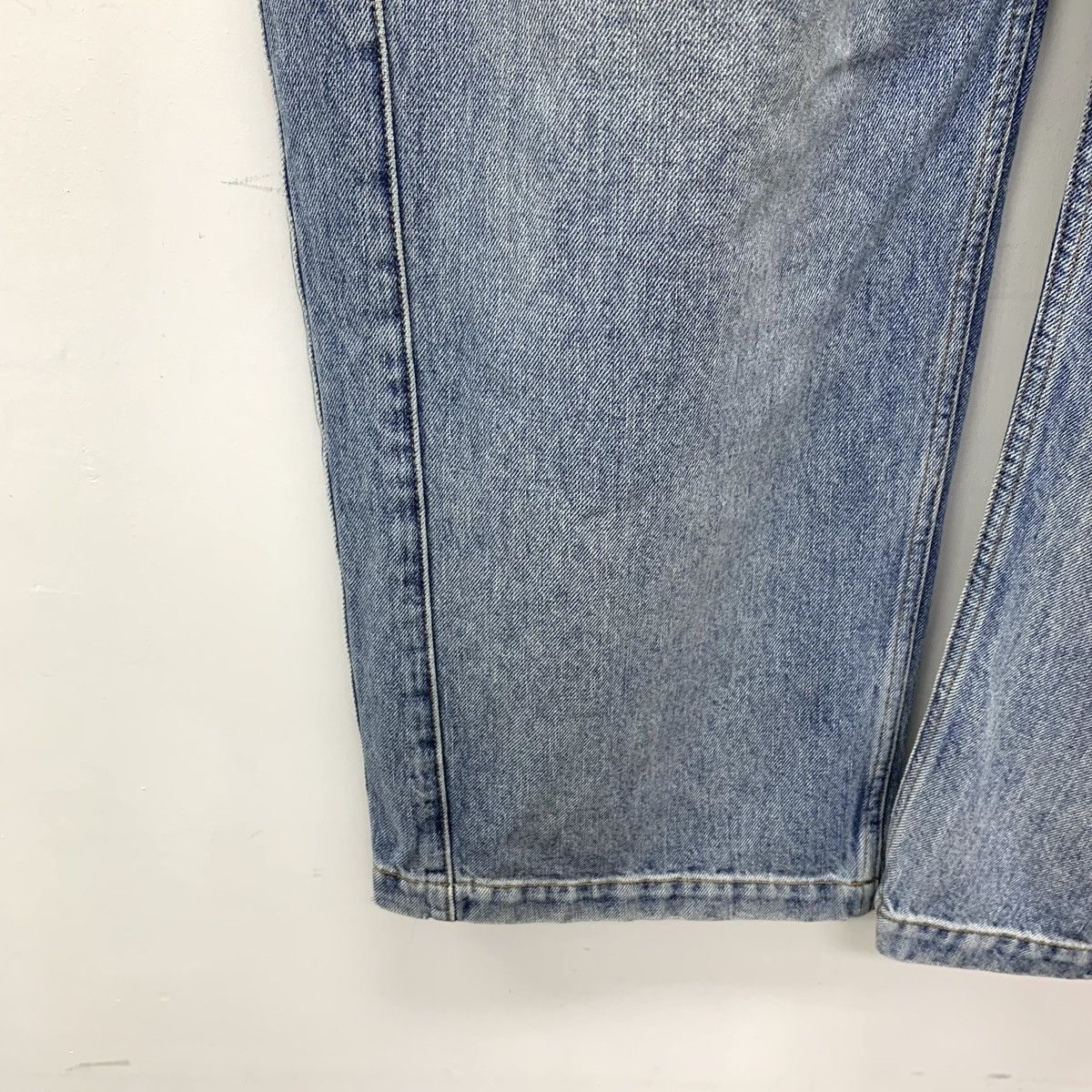 Loewe Loewe Blue Washed Cotton Denim Wide-leg Pants K26WX Size 26" / US 2 / IT 38 - 5 Thumbnail
