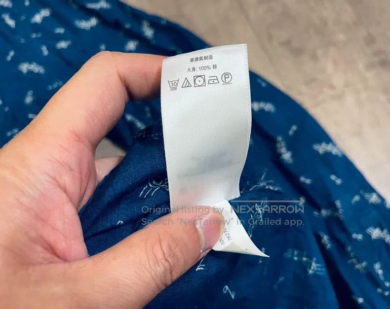 RRL Ralph Lauren RRL Ralph Lauren Blue dyed Indigo Philippines produced not Size US L / EU 52-54 / 3 - 6 Thumbnail