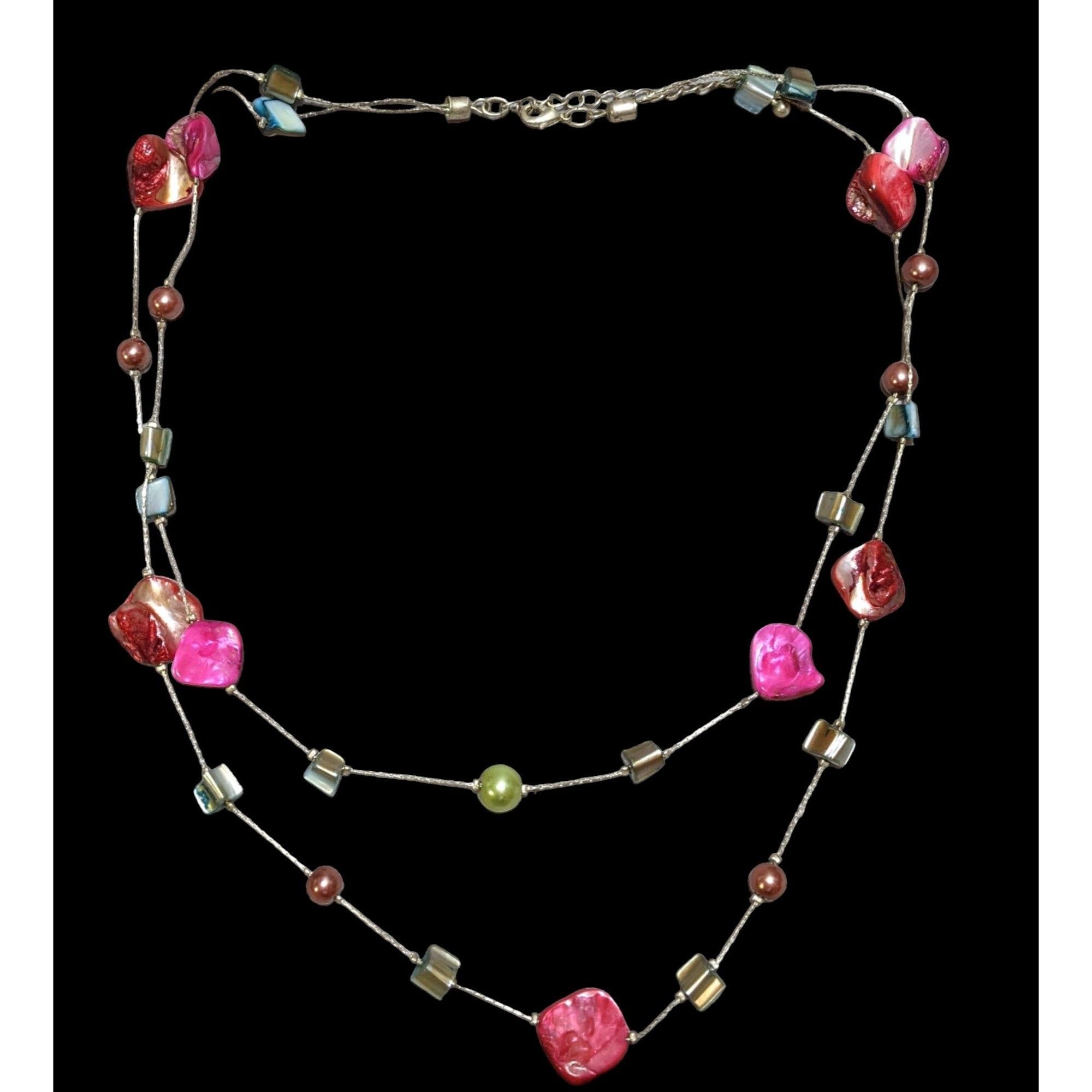 Other Rainbow Multilayer Shell Pearl Beaded Necklace Size ONE SIZE - 3 Thumbnail