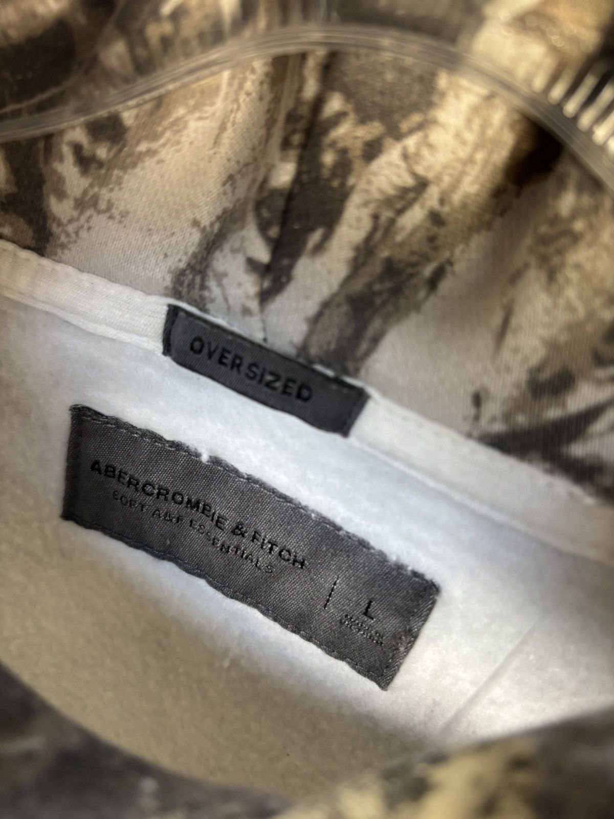 Abercrombie & Fitch Abercrombie Oversized Camo Hoodie Size US L / EU 52-54 / 3 - 3 Thumbnail