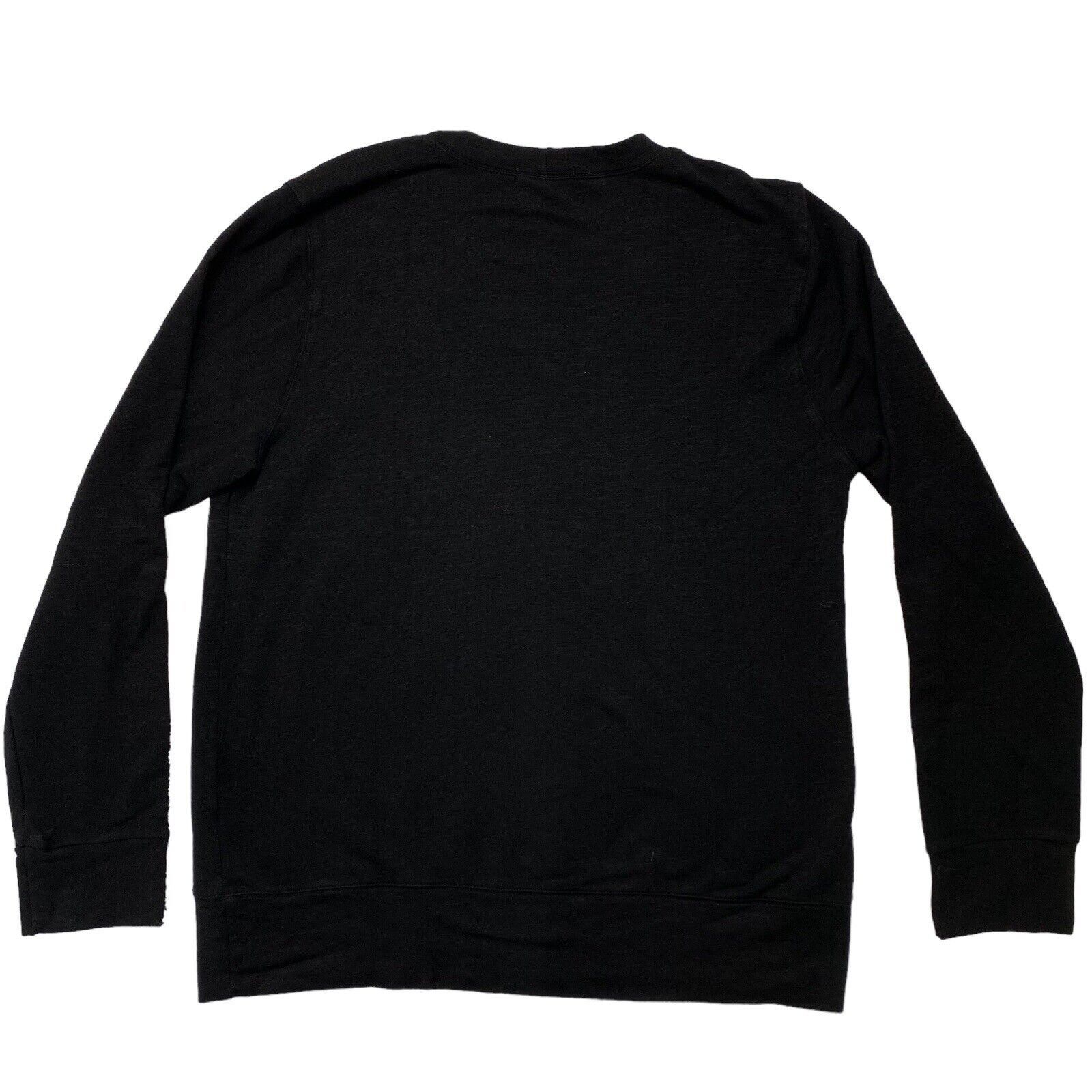 MONROW MONROW Supersoft Crew Neck Sweatshirt Sweater Black Medium Size US M / EU 48-50 / 2 - 2 Thumbnail