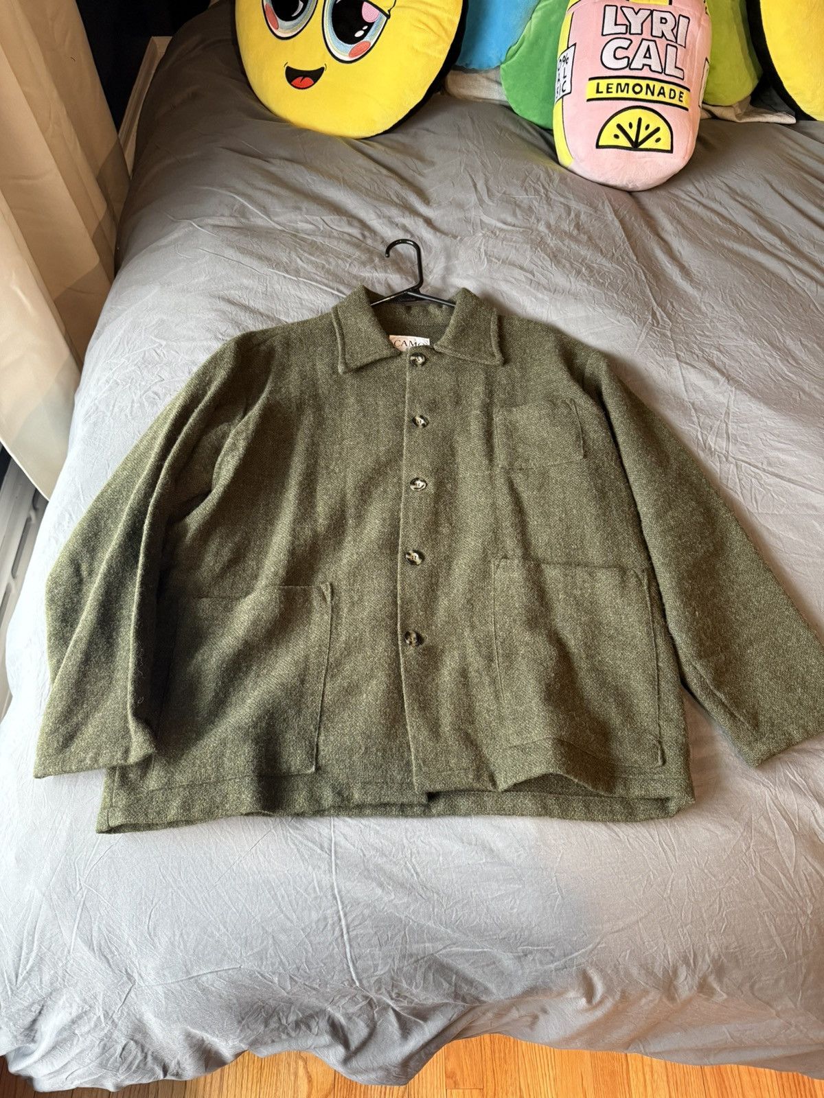 Other CAMO "Tisserand" FW21 chore jacket green wool tweed Size US L / EU 52-54 / 3 - 1 Thumbnail