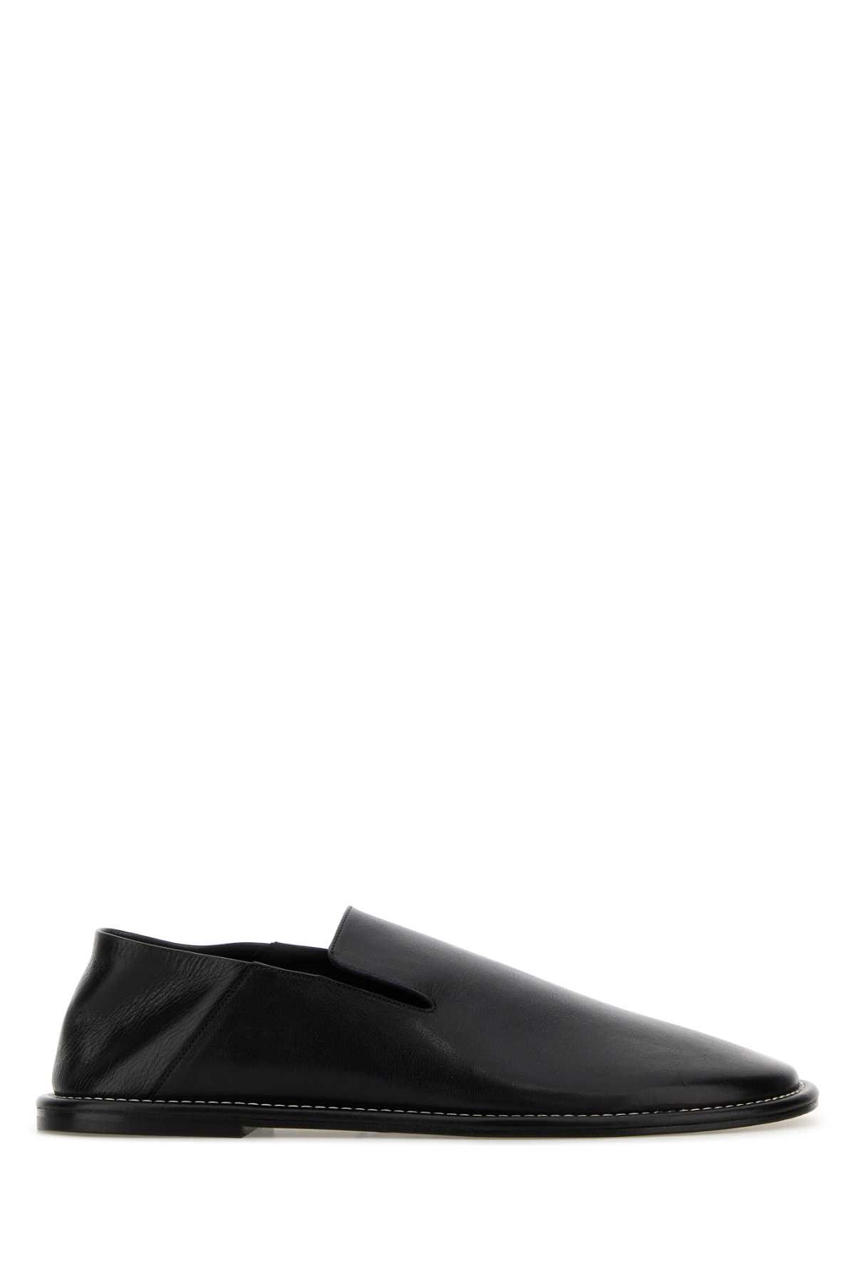 AMI Black Leather Loafers Size US 12 / EU 45 - 1 Thumbnail