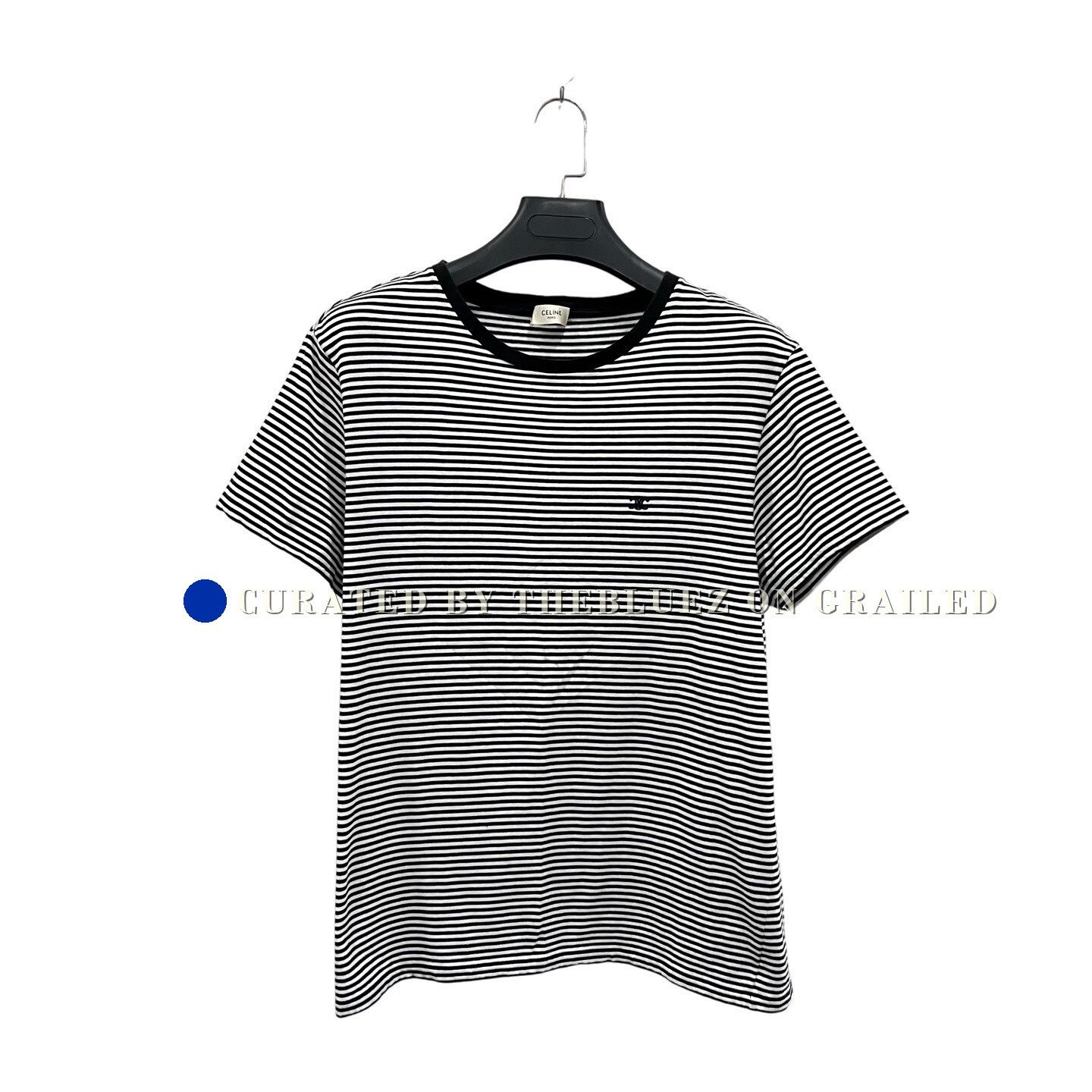 Celine Celine Triomphe Logo Striped Short Sleeve Size US L / EU 52-54 / 3 - 1 Thumbnail