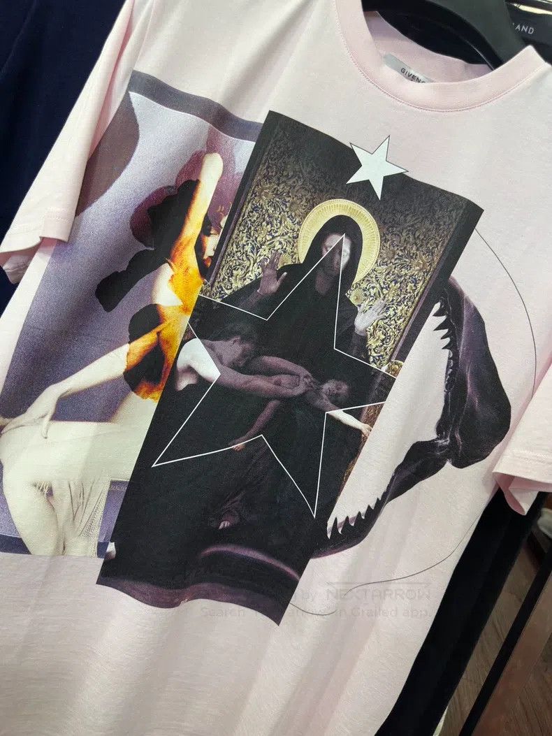 Givenchy Givenchy Pink Three-Combination Madonna Short-Sleeve T-Shi Size US S / EU 44-46 / 1 - 3 Thumbnail