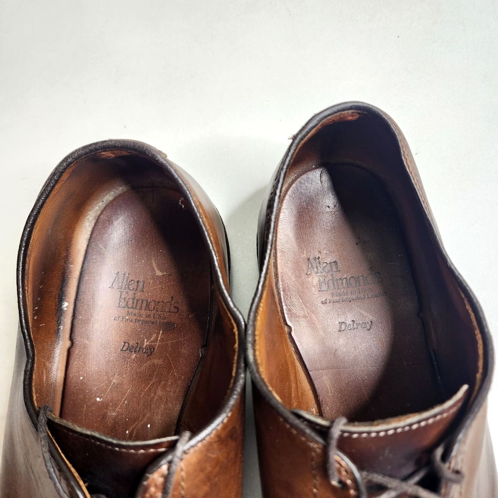 Allen Edmonds Allen Edmonds Delray Dress Oxford Lace Up Oxfords Vero Cuoio Brown Leather 11 D Mens Shoes Size US 11 / EU 44 - 4 Thumbnail