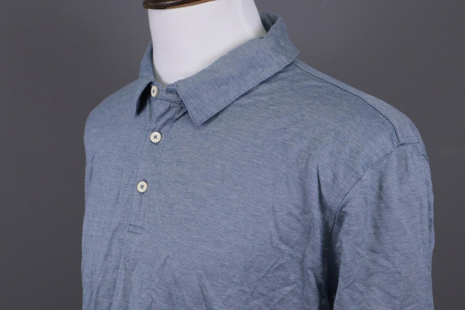 Gieves & Hawkes Gieves & Hawkes Blue Long Sleeve Polo Shirt Size XXL Size US XXL / EU 58 / 5 - 6 Thumbnail