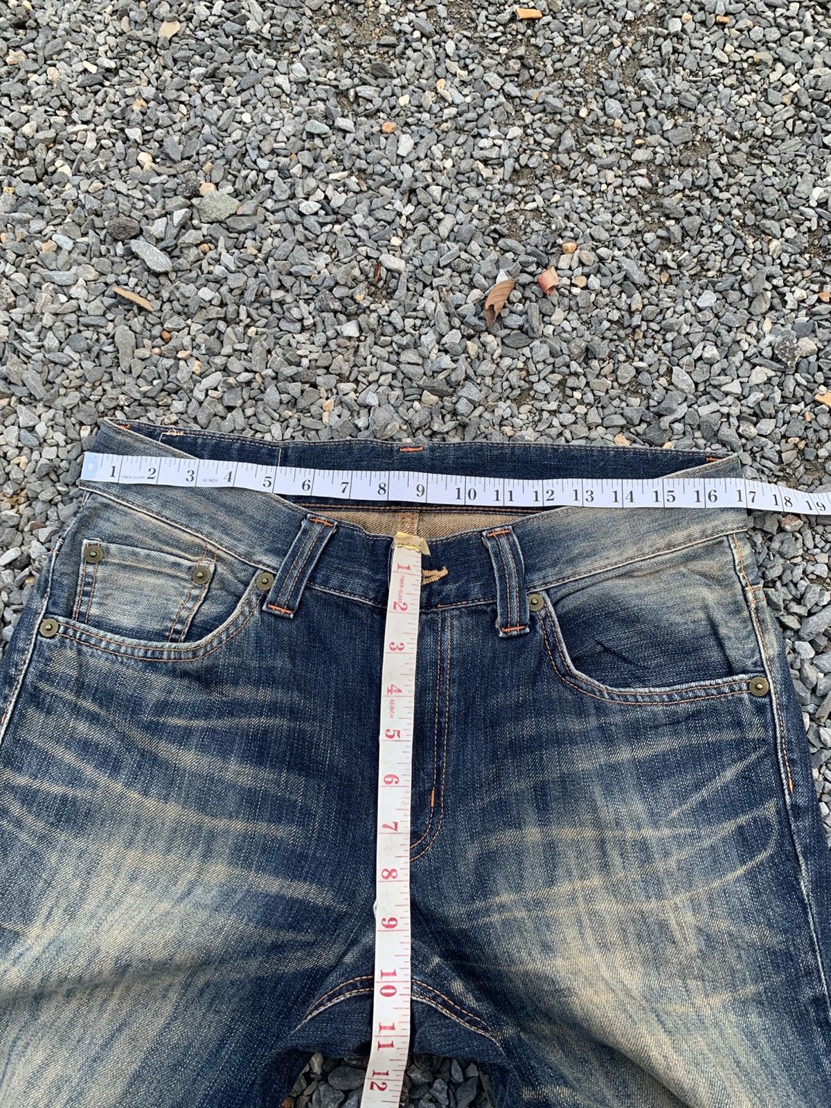 Kapital FLARE EDWIN XV CLAWNMARK NAVAJO RUSTY DISTRESSED DENIM Size US 34 / EU 50 - 16 Thumbnail