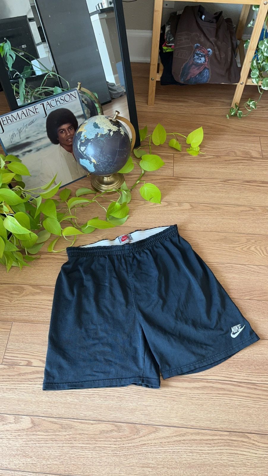 Nike × Vintage 90s Nike athletic elastic logo shorts Size US 31 - 4 Thumbnail
