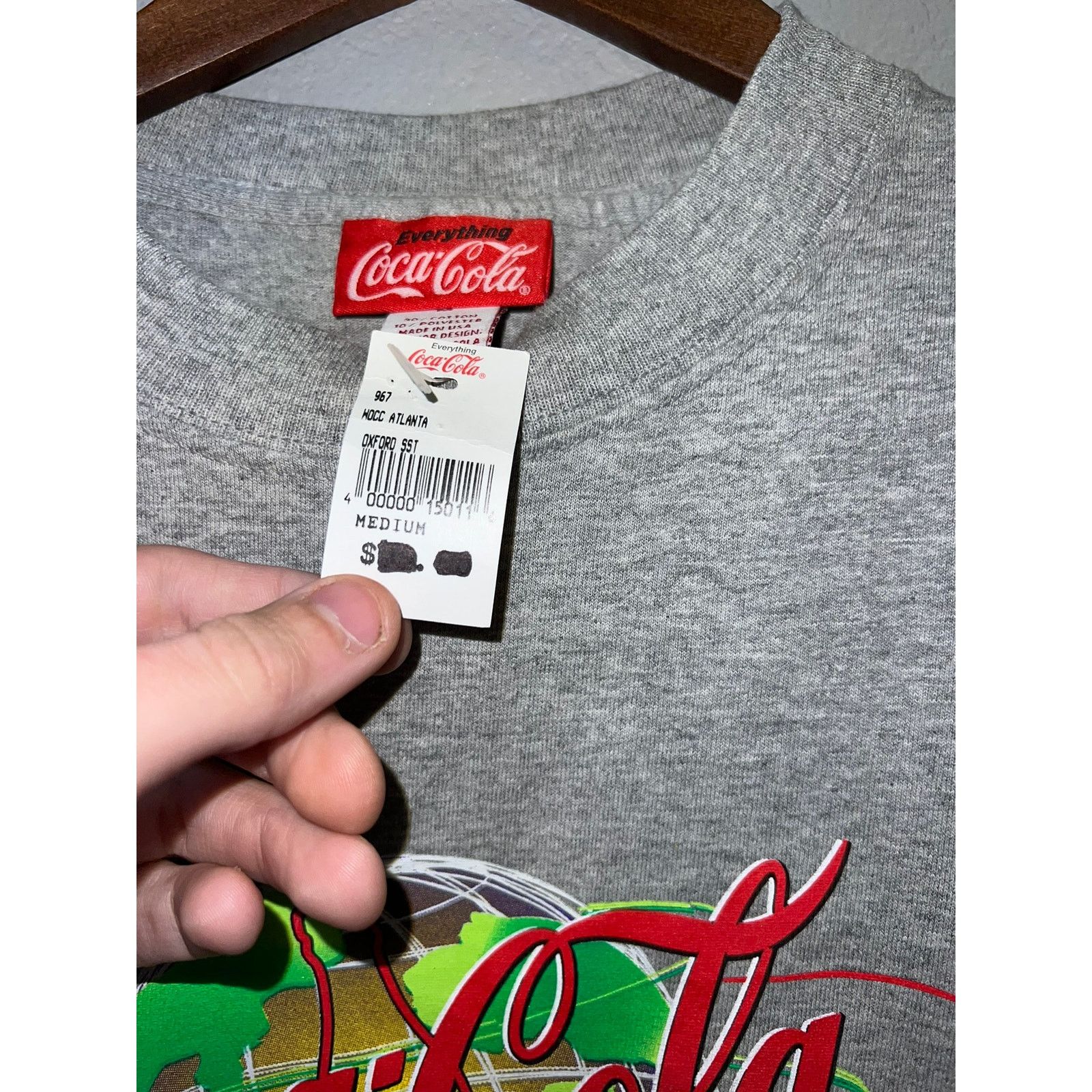 Coca Cola Vintage Coca-Cola Shirt World of Coke Atlanta Gray Tee VTG M Size US M / EU 48-50 / 2 - 6 Thumbnail