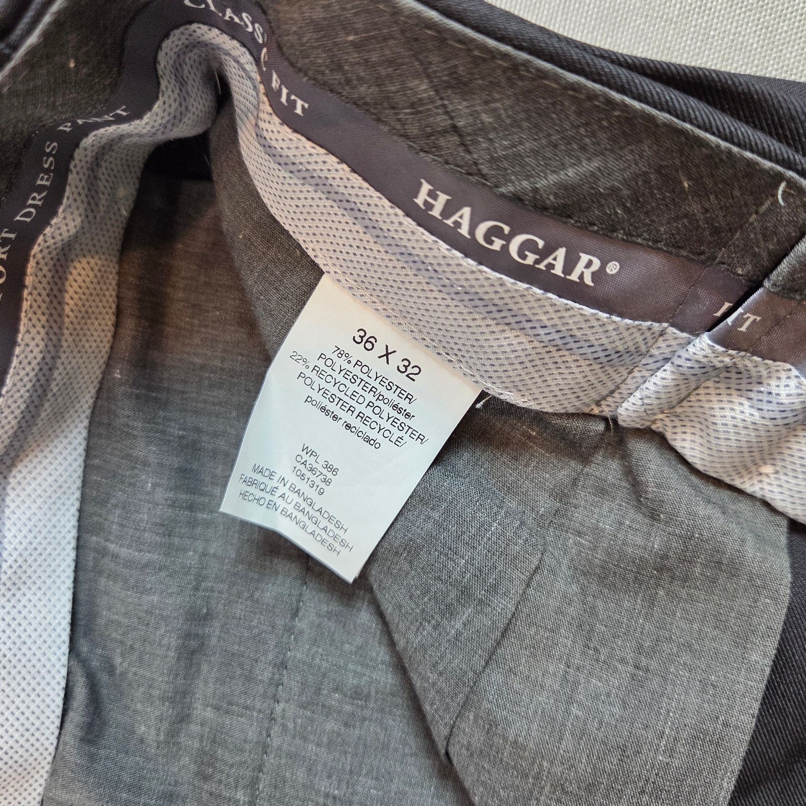 Haggar Haggar Premium Comfort Gray Pants 36x32 NWT Size US 36 / EU 52 - 3 Thumbnail