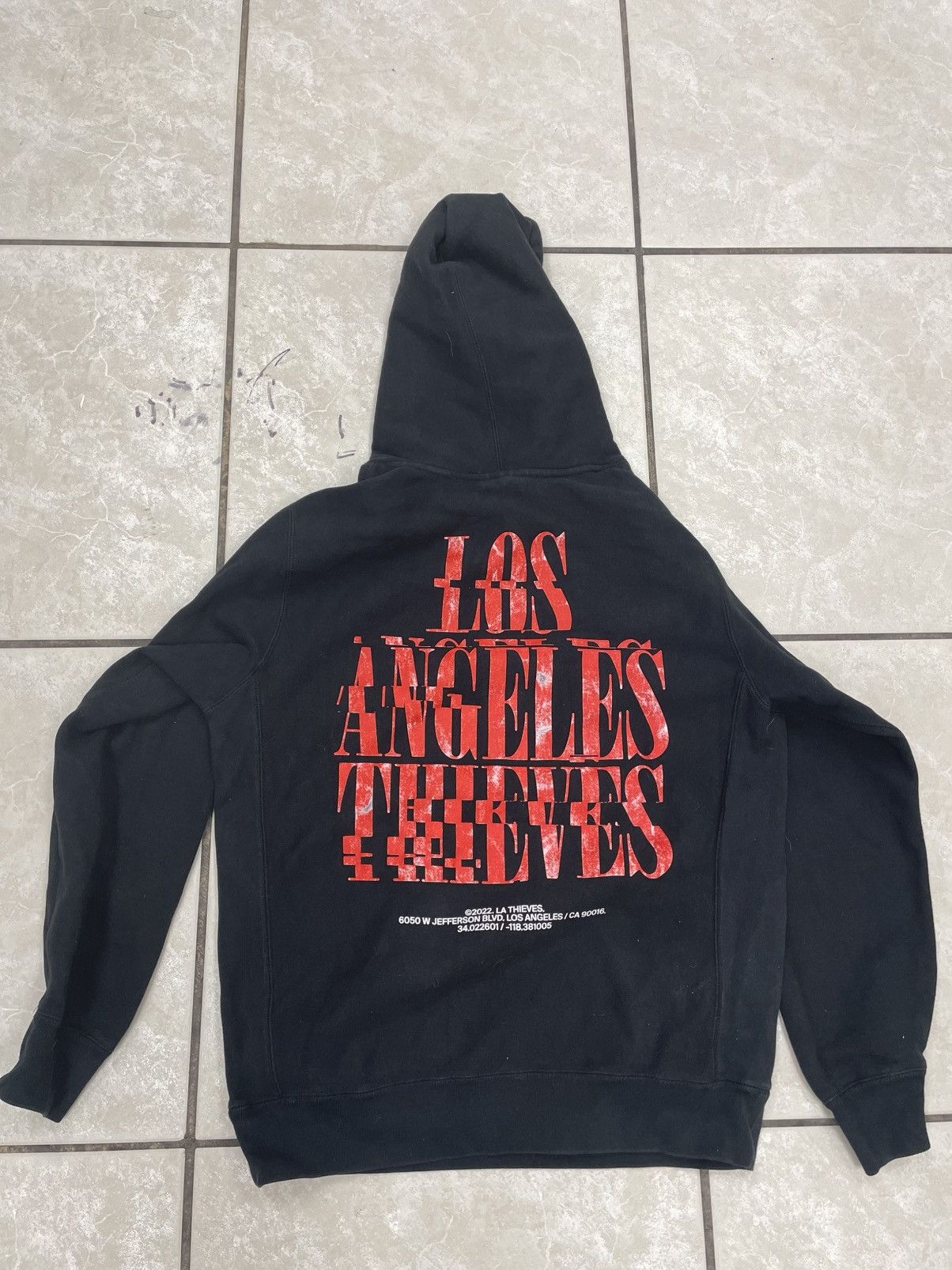100 Thieves 100 Thieves/ L.A Glitch Hoodie (Black) Size US L / EU 52-54 / 3 - 4 Thumbnail