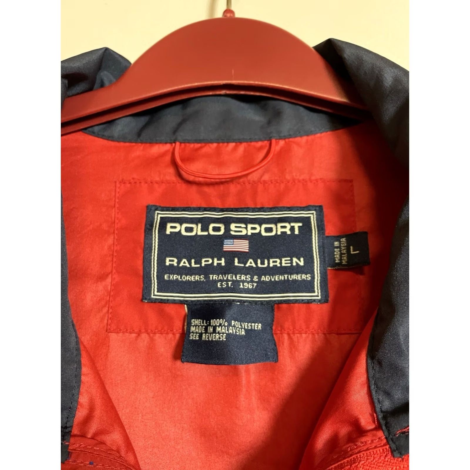 Vintage VINTAGE Polo Sport Jacket Mens L Red 90s Convertible Windbreaker Vest E558 Size US L / EU 52-54 / 3 - 4 Thumbnail