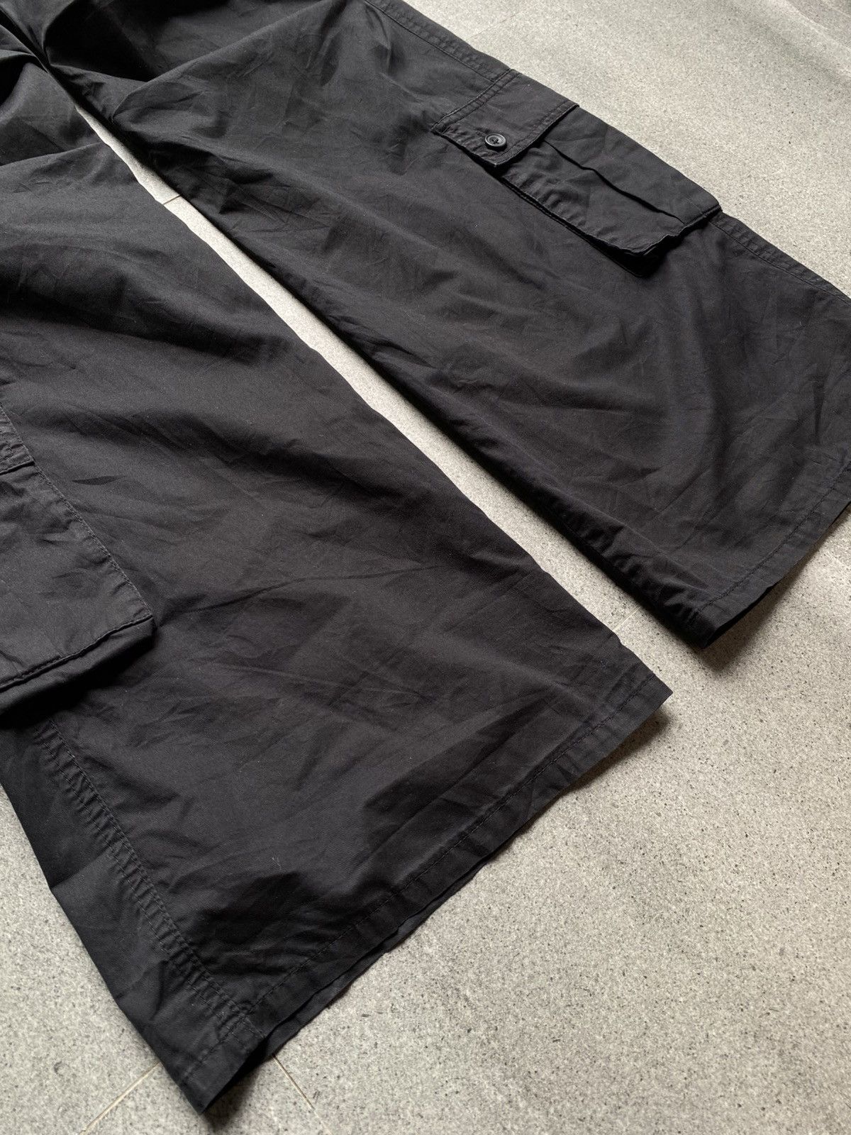 Tornado Mart Tornado Mart Black Cargo Pants Size US 34 / EU 50 - 2 Thumbnail