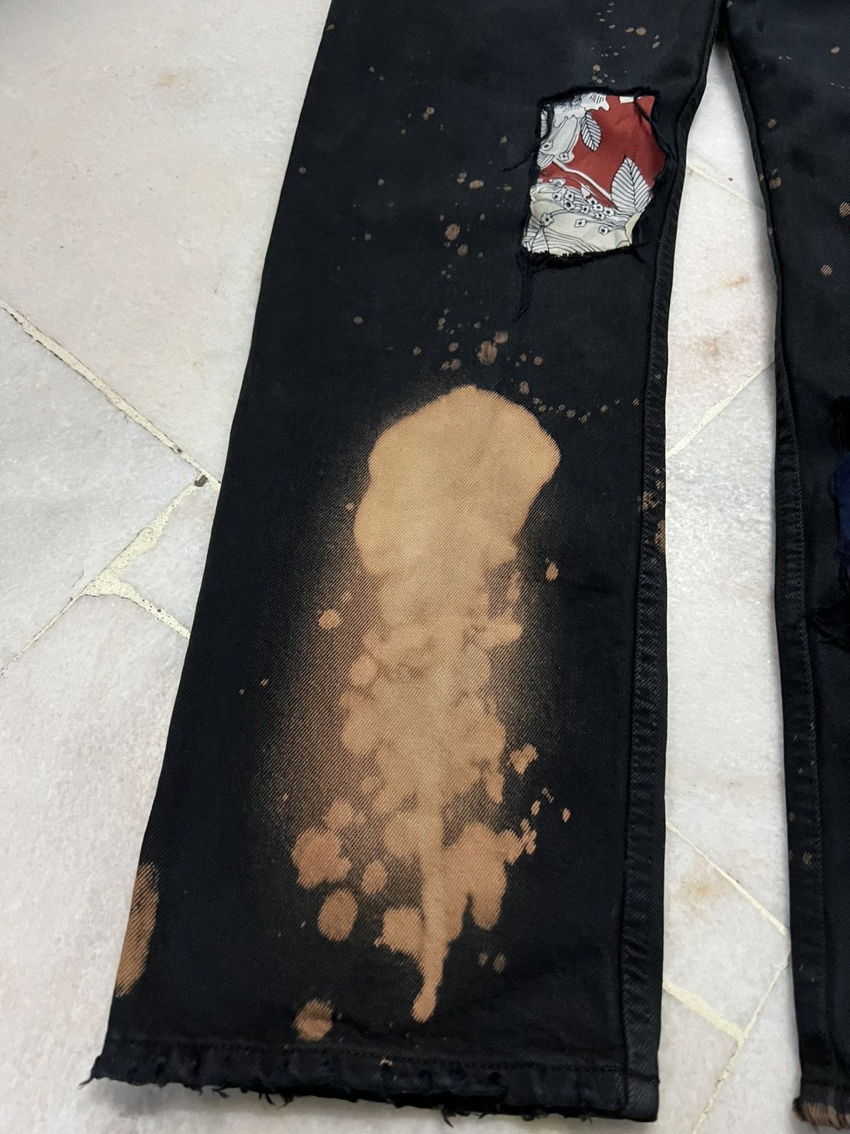 Levi's 💥Insane 90’s Levis 501 Distressed Black Jeans Size US 30 / EU 46 - 17 Thumbnail