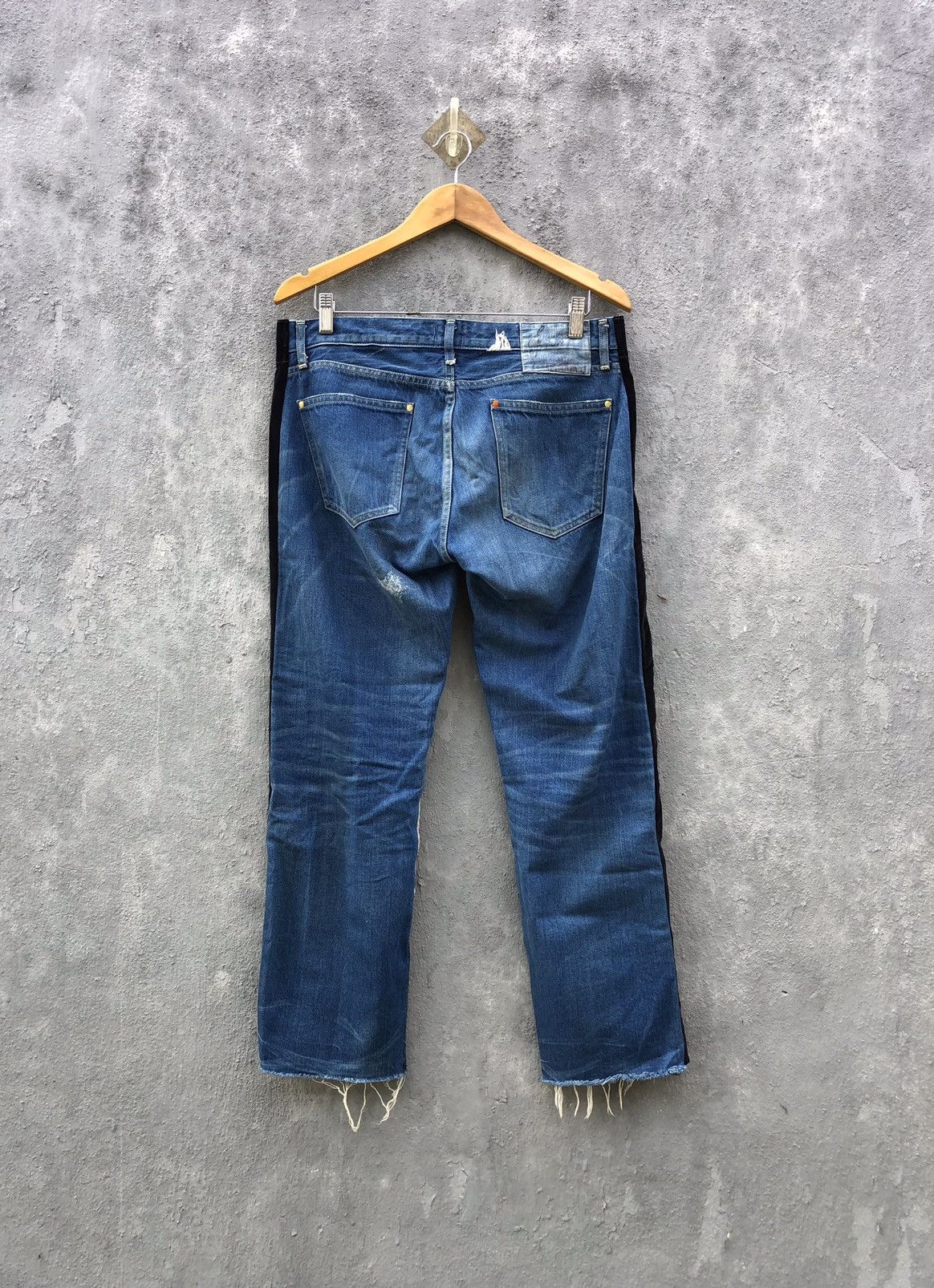 Japanese Brand Sunny Sports Distressed Jeans Size US 33 - 3 Thumbnail