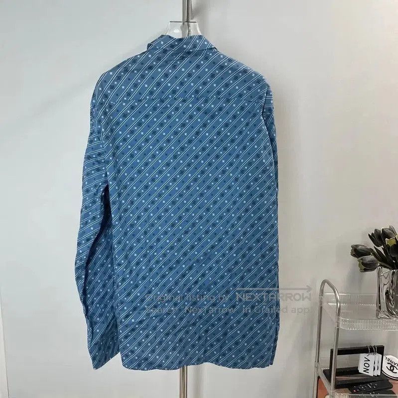 Fendi Fendi Blue Cotton Women's Shirt L Size . Size L / US 10 / IT 46 - 2 Thumbnail