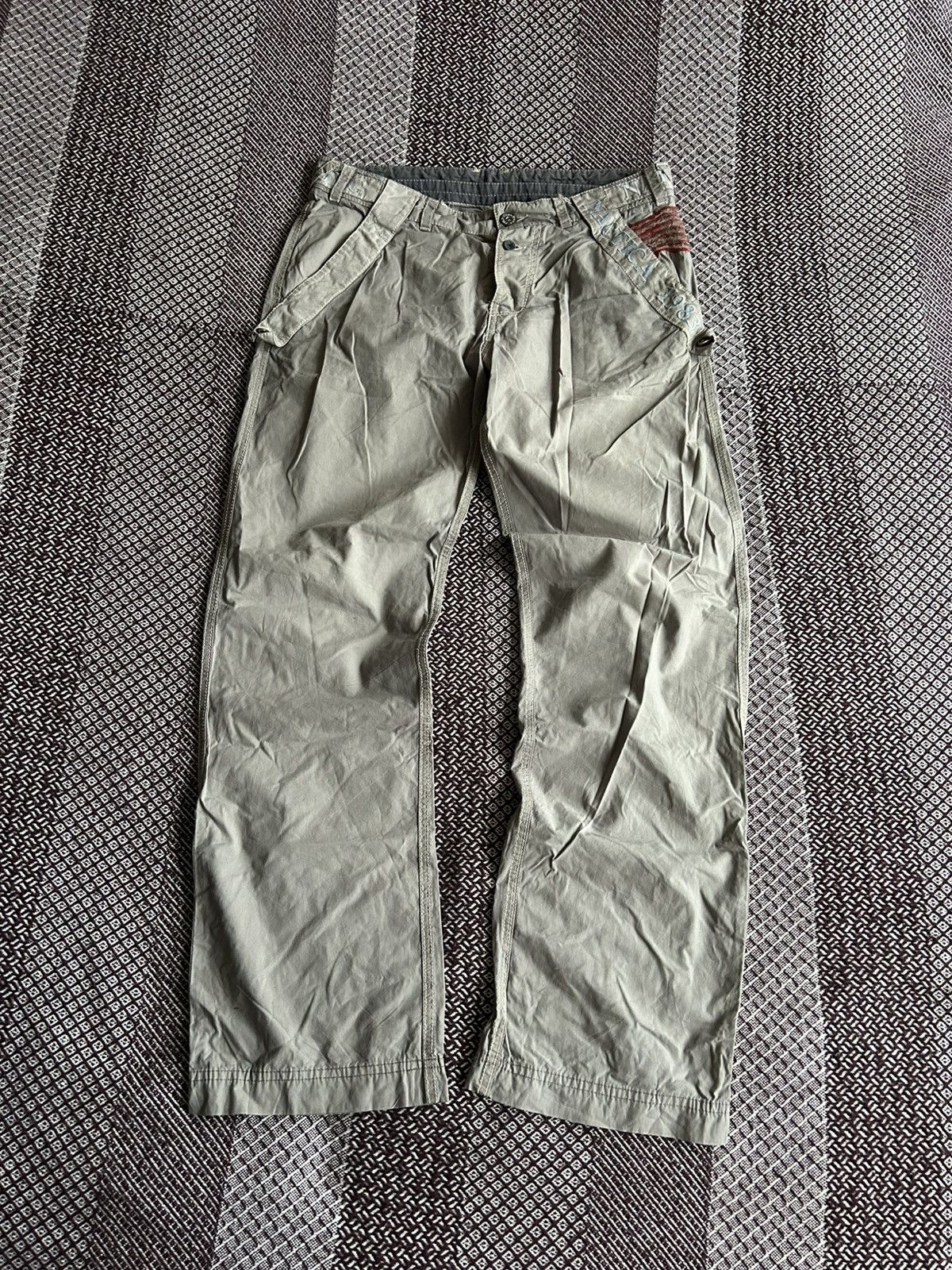 Nautica Vintage Nautica American Flag Pants Mens Army Style Size 32 Size US 32 / EU 48 - 8 Thumbnail