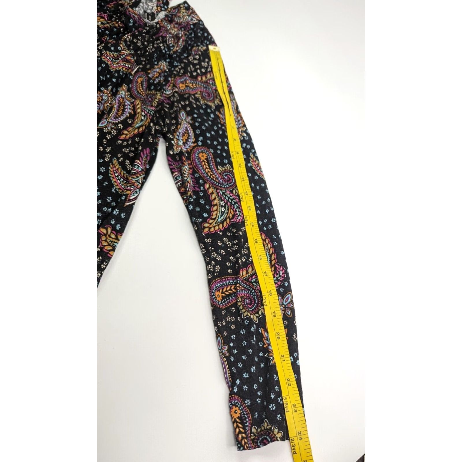 Vintage Lane Bryant Blouse Shirt Pullover Long Sleeve Black Floral Rayon 10/12 Women Regular Chiffon Paisley Basic Size L / US 10 / IT 46 - 7 Thumbnail