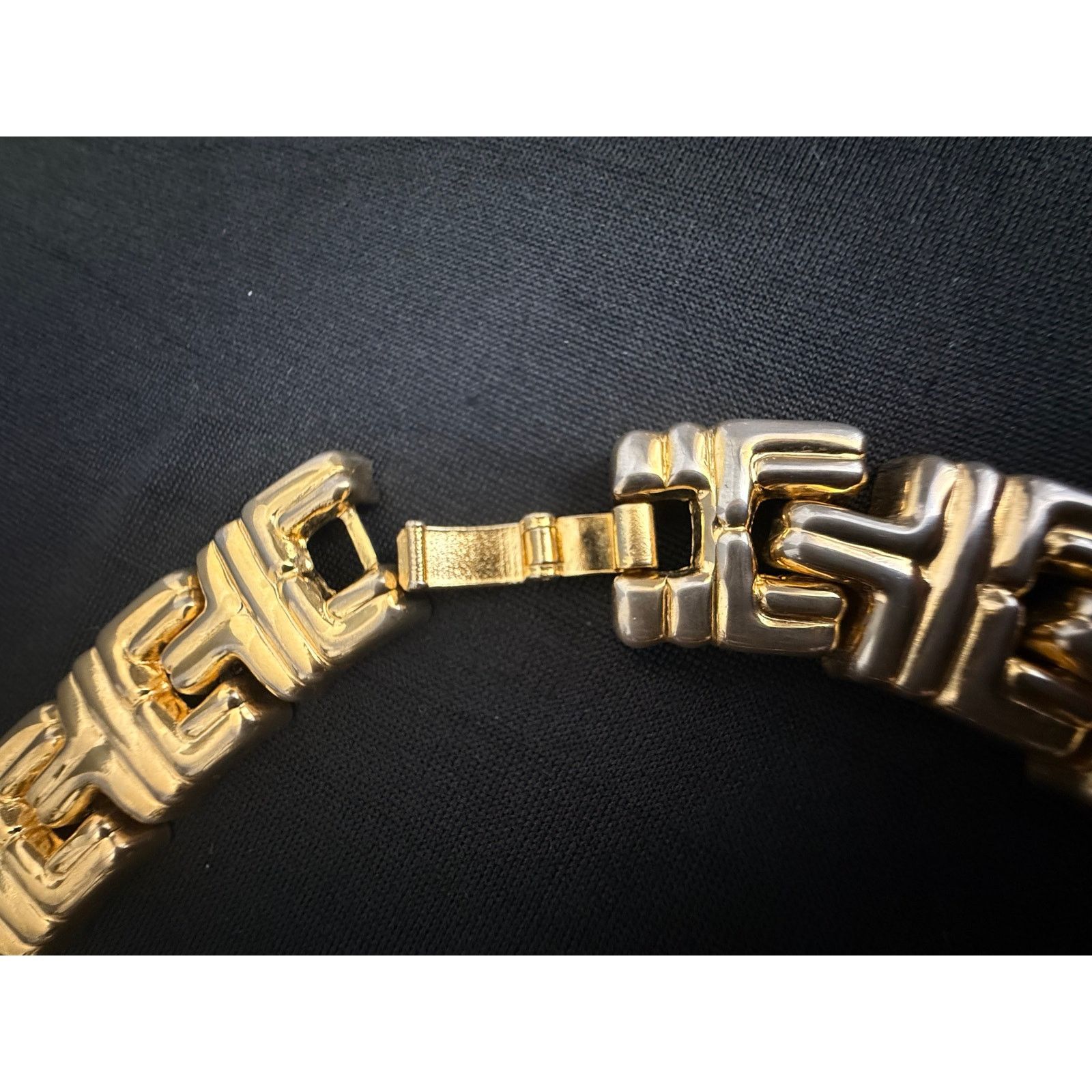 Other Vintage Gold Tone Link Necklace Statement Chunky 18” 90grams Size ONE SIZE - 8 Thumbnail