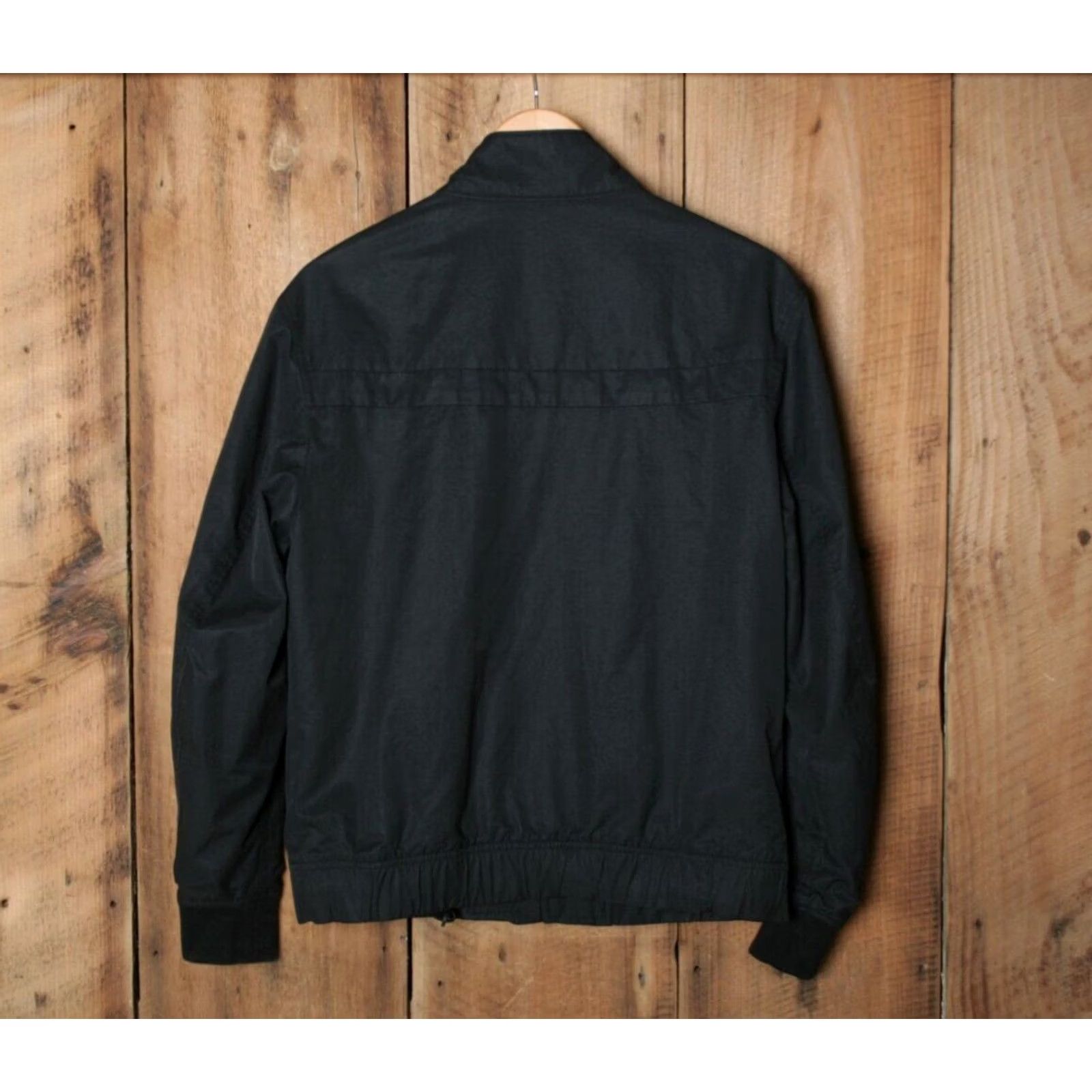 Banana Republic BANANA REPUBLIC Black Bomber Jacket Men's Sz. S Cotton/Nylon Blend Zip Jacket Size US S / EU 44-46 / 1 - 6 Thumbnail