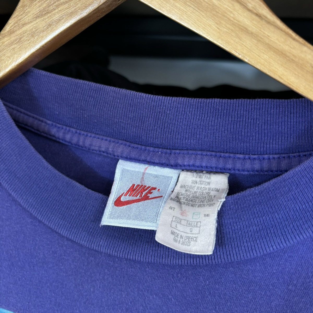 Jordan Brand × Nike × Vintage VINTAGE 90’s NIKE AIR JORDAN BIG LOGO TEE T-SHIRT Size US L / EU 52-54 / 3 - 4 Thumbnail