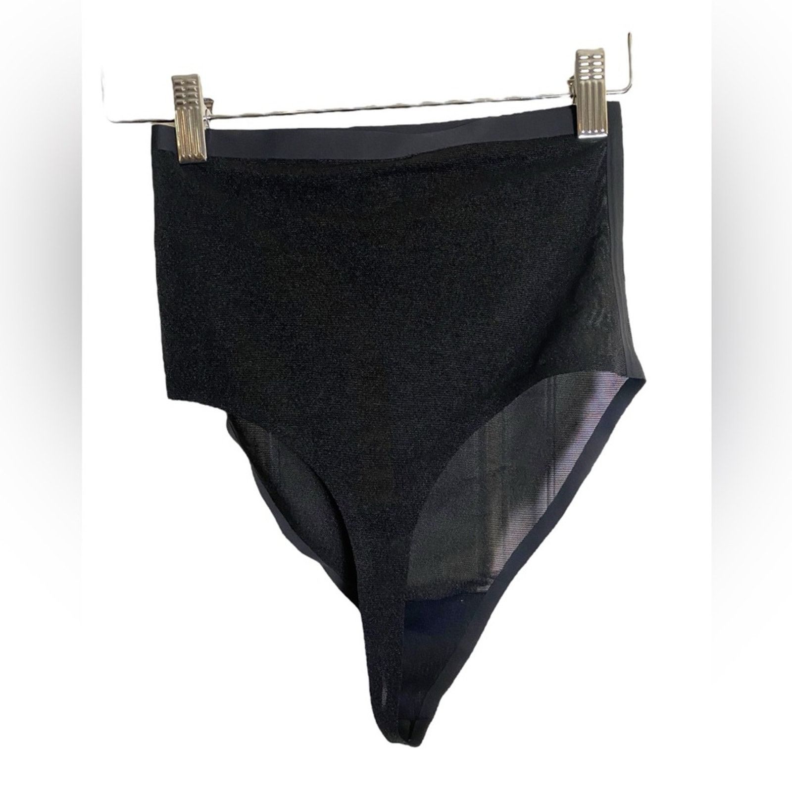 SKIMS SKIMS Power Mesh High Waisted Thong ONYX M Size ONE SIZE - 4 Thumbnail