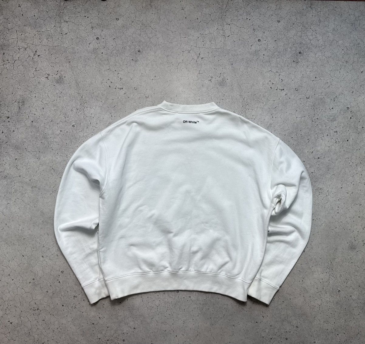 Off-White Off-White Mona Lisa Luxury Big Logo White Sweatshirt Size US L / EU 52-54 / 3 - 2 Thumbnail