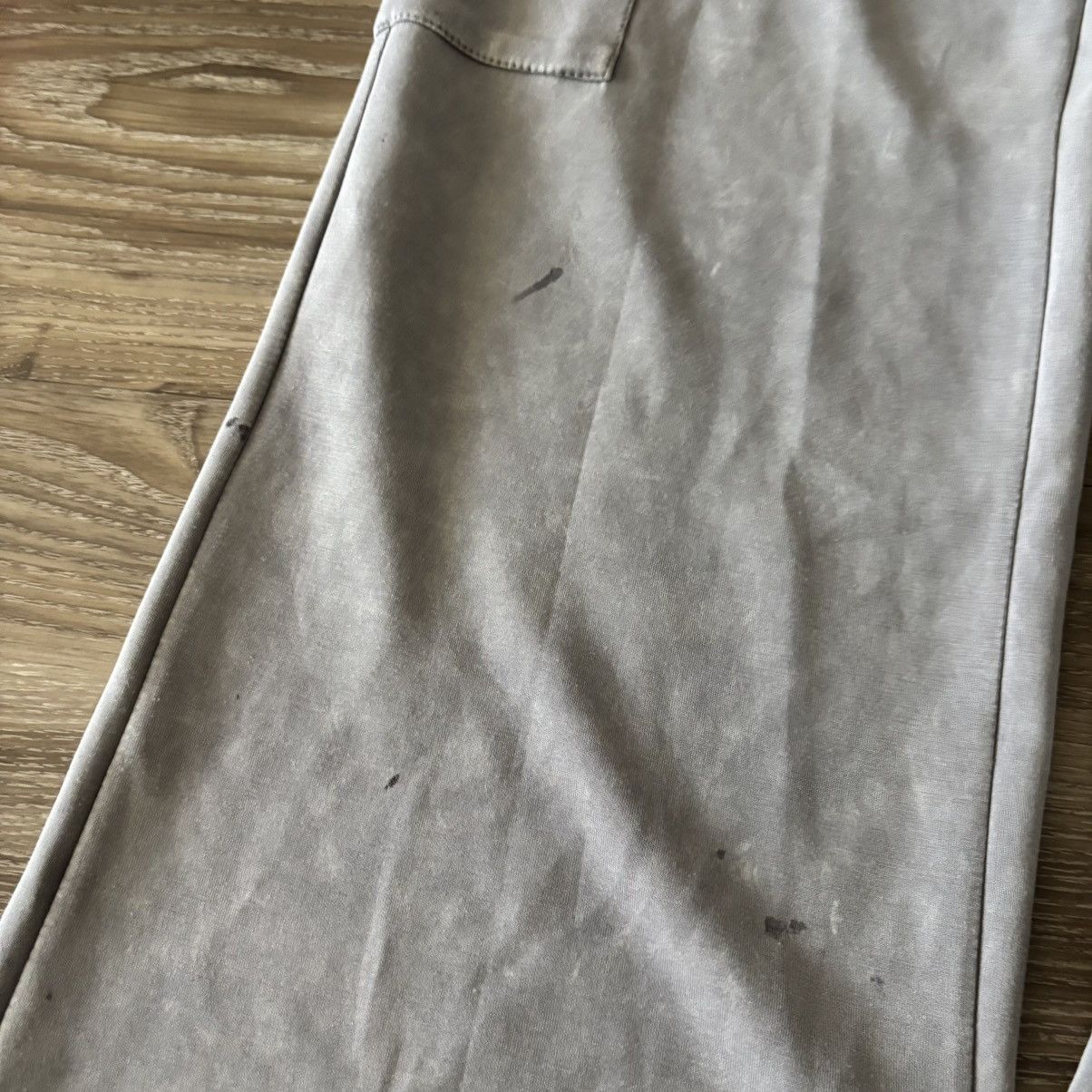 Vintage Crazy Vintage Y2K/2000s Light Grey Cargo Baggy Sweatpants! Size XS Size 26" / US 2 / IT 38 - 6 Thumbnail