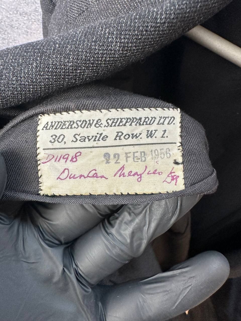 Anderson & Sheppard Anderson & Sheppard Savile Row Bespoke Jacket Vintage 1956 Size 52R - 18 Thumbnail