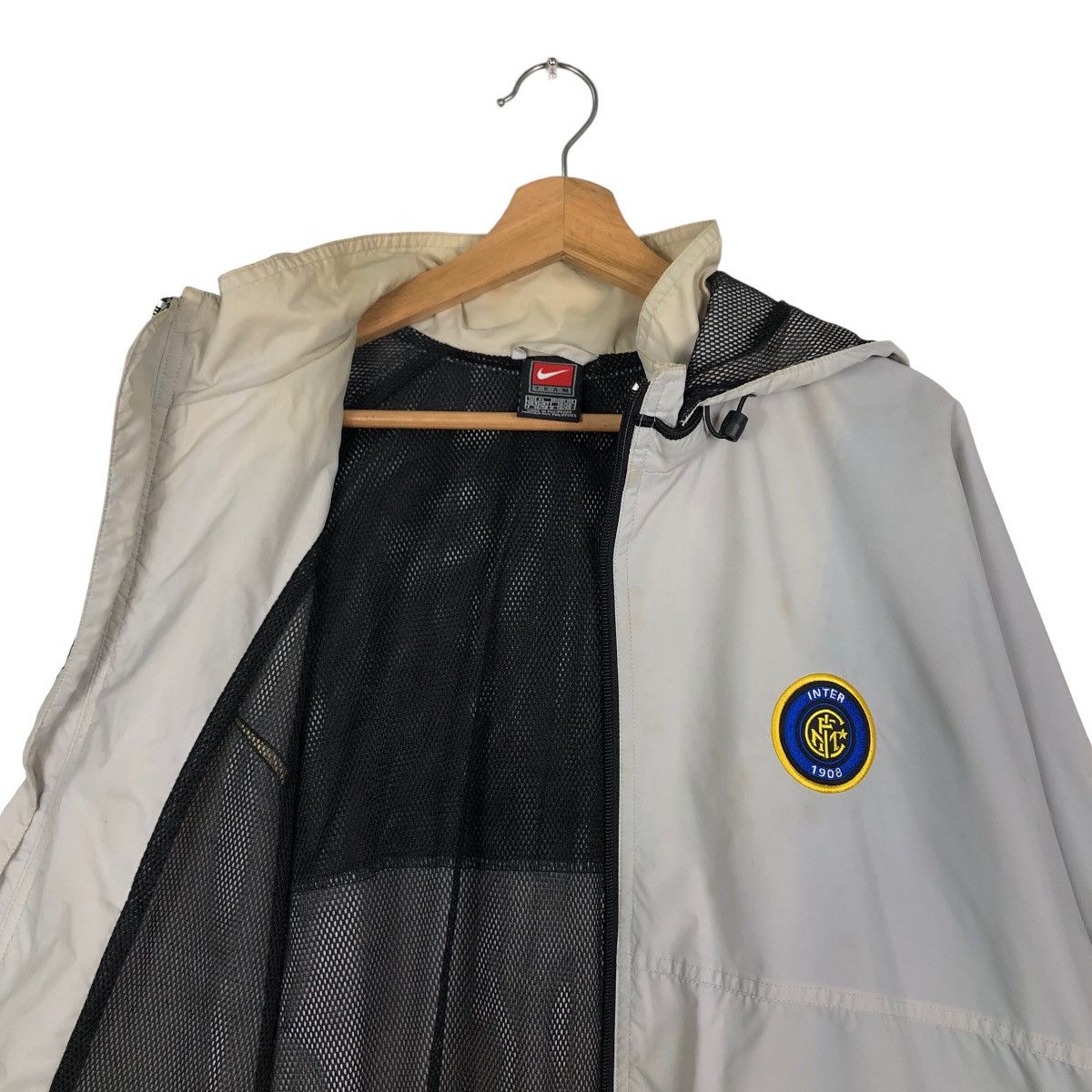 Nike 🔥Vintage Nike Inter Milan 1908 Jacket Big Logo Size US XL / EU 56 / 4 - 12 Thumbnail