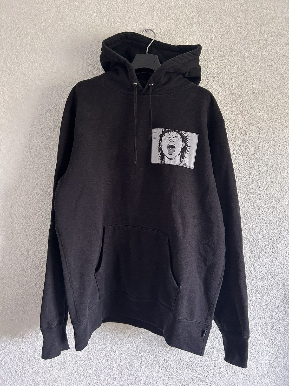 image of Supreme Akira Patch Hooded Sweatshirt Fw17 in Black, Men's (Size Large)